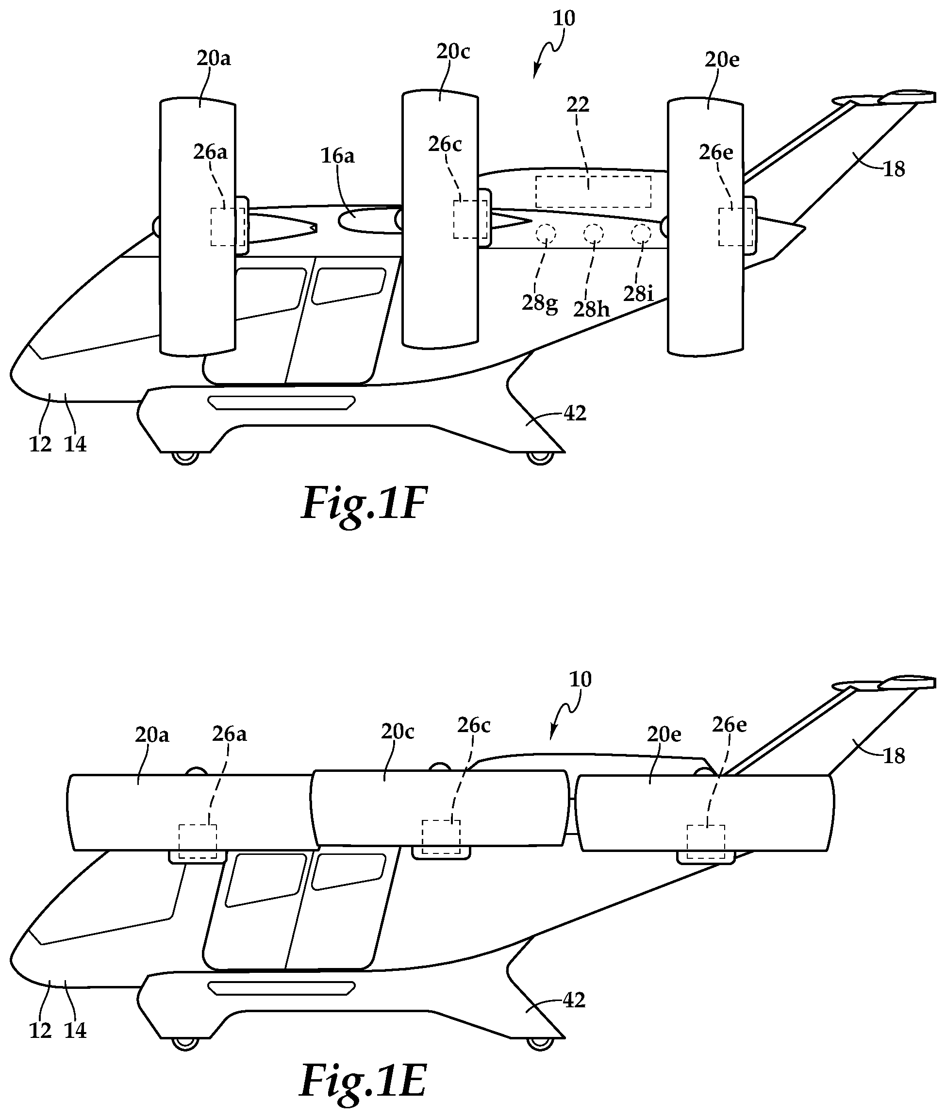 Patent US11787554 Figure 3 – Aircraft airframes having integral fuel tanks