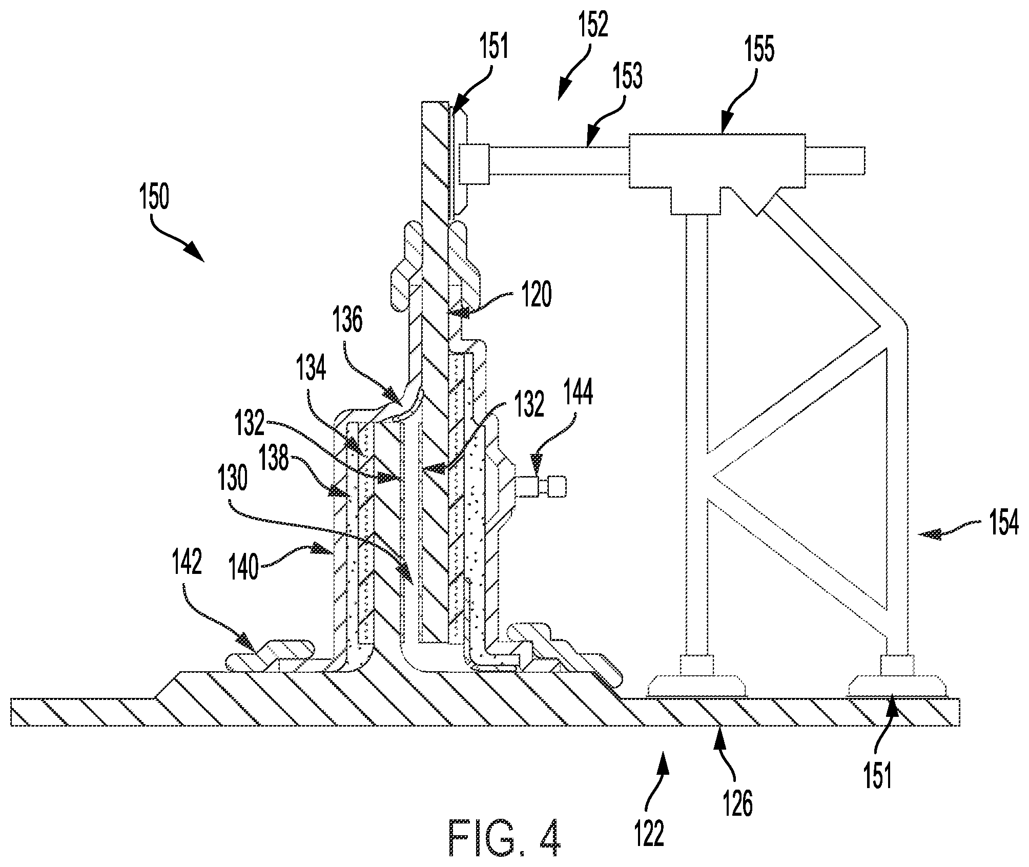 Patent US11787565 Figure 6 – Systems and methods for joining a first structure and a second structure with a choreographed adhesive de-aeration process