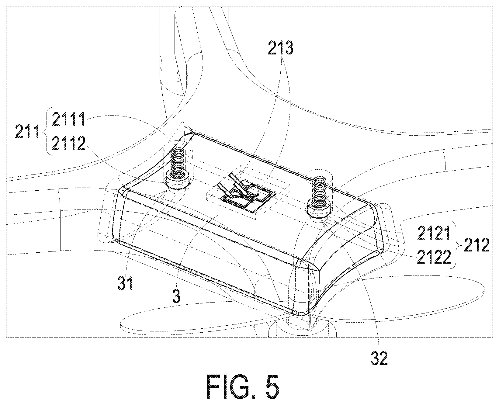 Patent US11787566 Figure 5 – Drone and battery exchange system thereof
