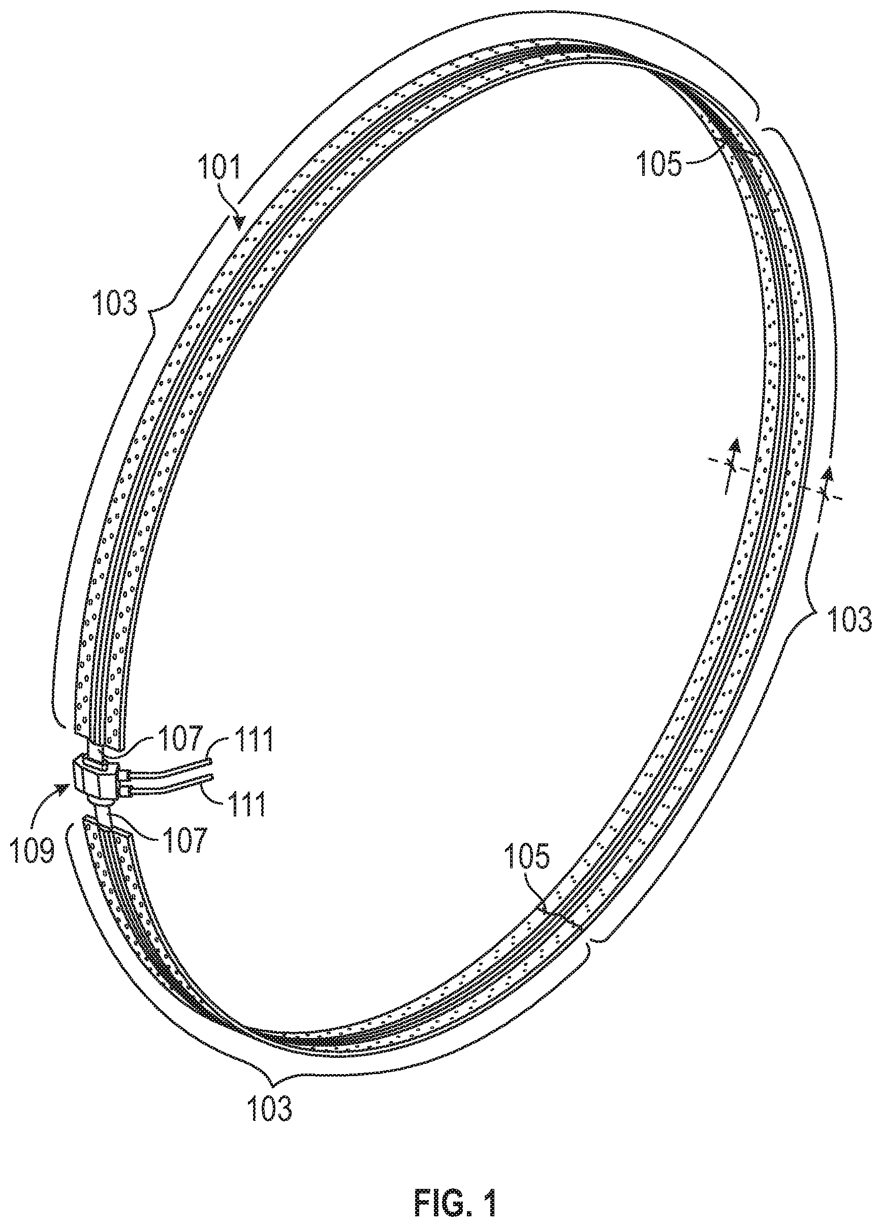 Patent US11787571 — Separation device assemblies — Figure 1