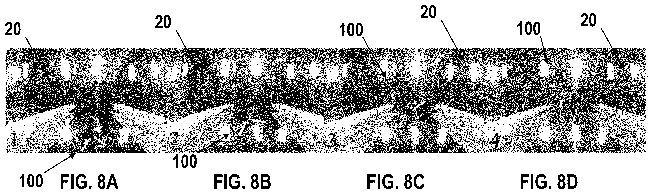 Patent US11787574 Figure 9 – Systems and methods for a spring-augmented quadrotor for interactions with constrained environments