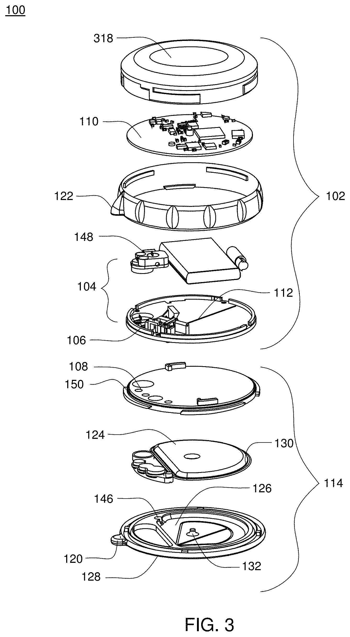 Patent US11787576 Figure 2 – Apparatus, system and method for fluid delivery