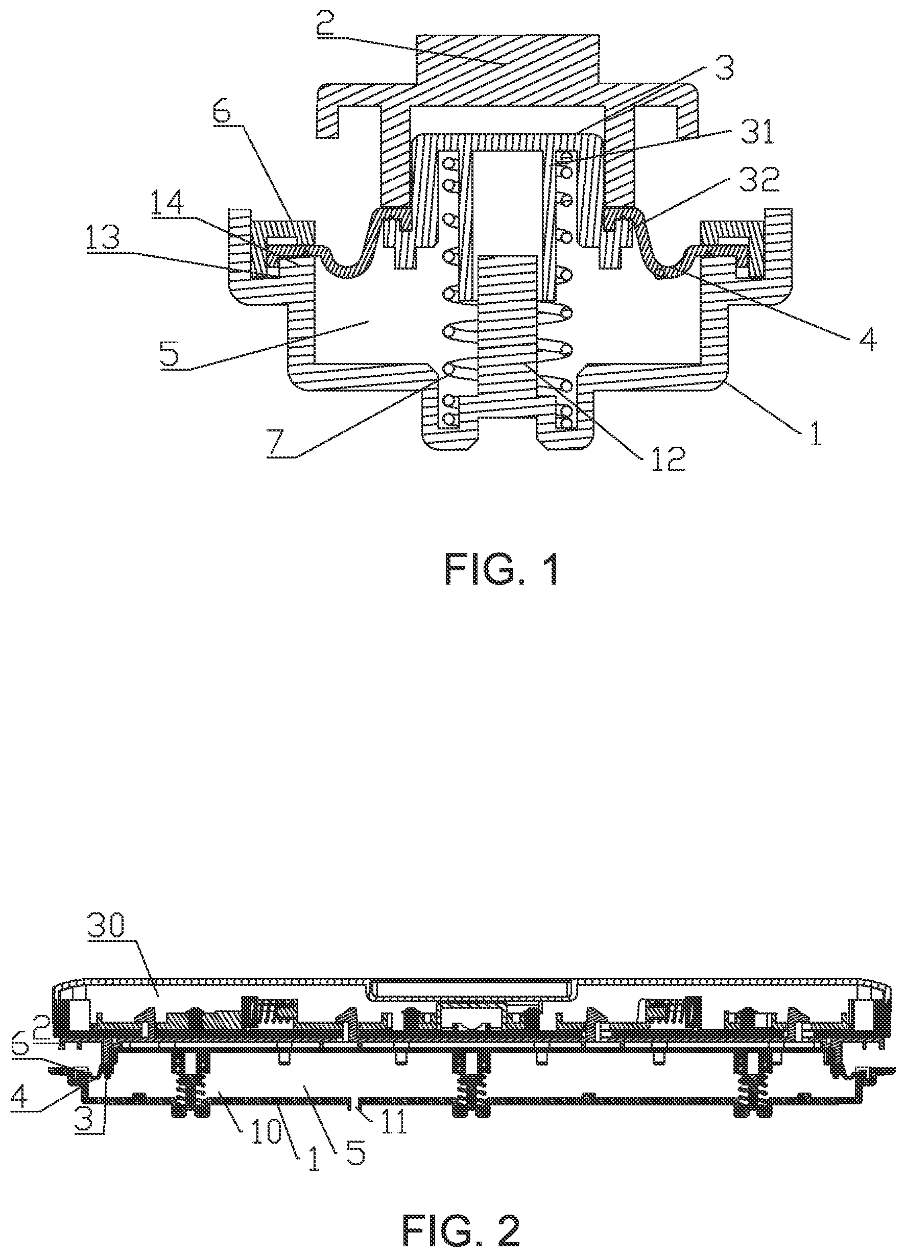 Patent US11787583 Figure 1 – Automatic pressing power device of vacuum packaging machine