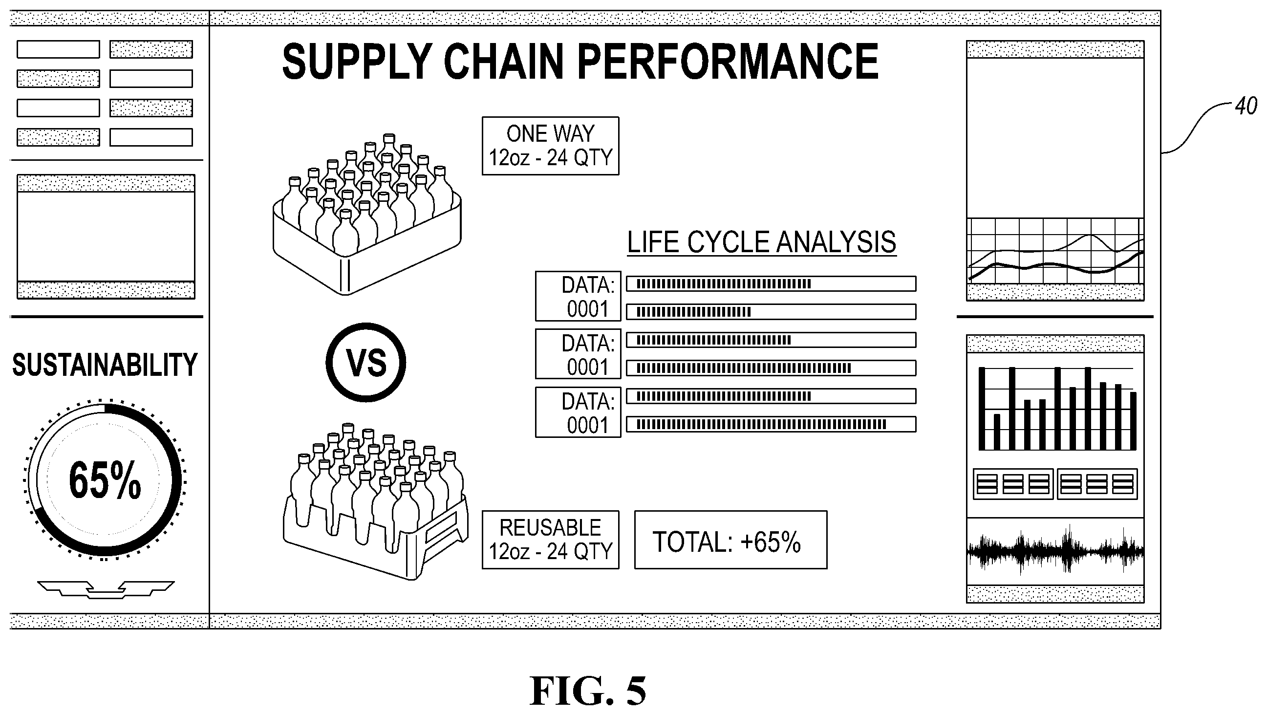 Patent US11787585 Figure 5 – Pallet wrapper and imaging system