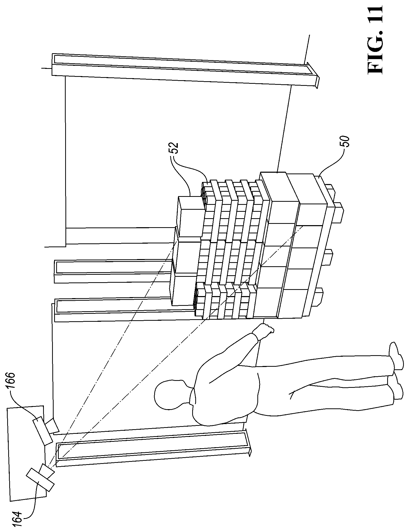 Patent US11787585 Figure 13 – Pallet wrapper and imaging system