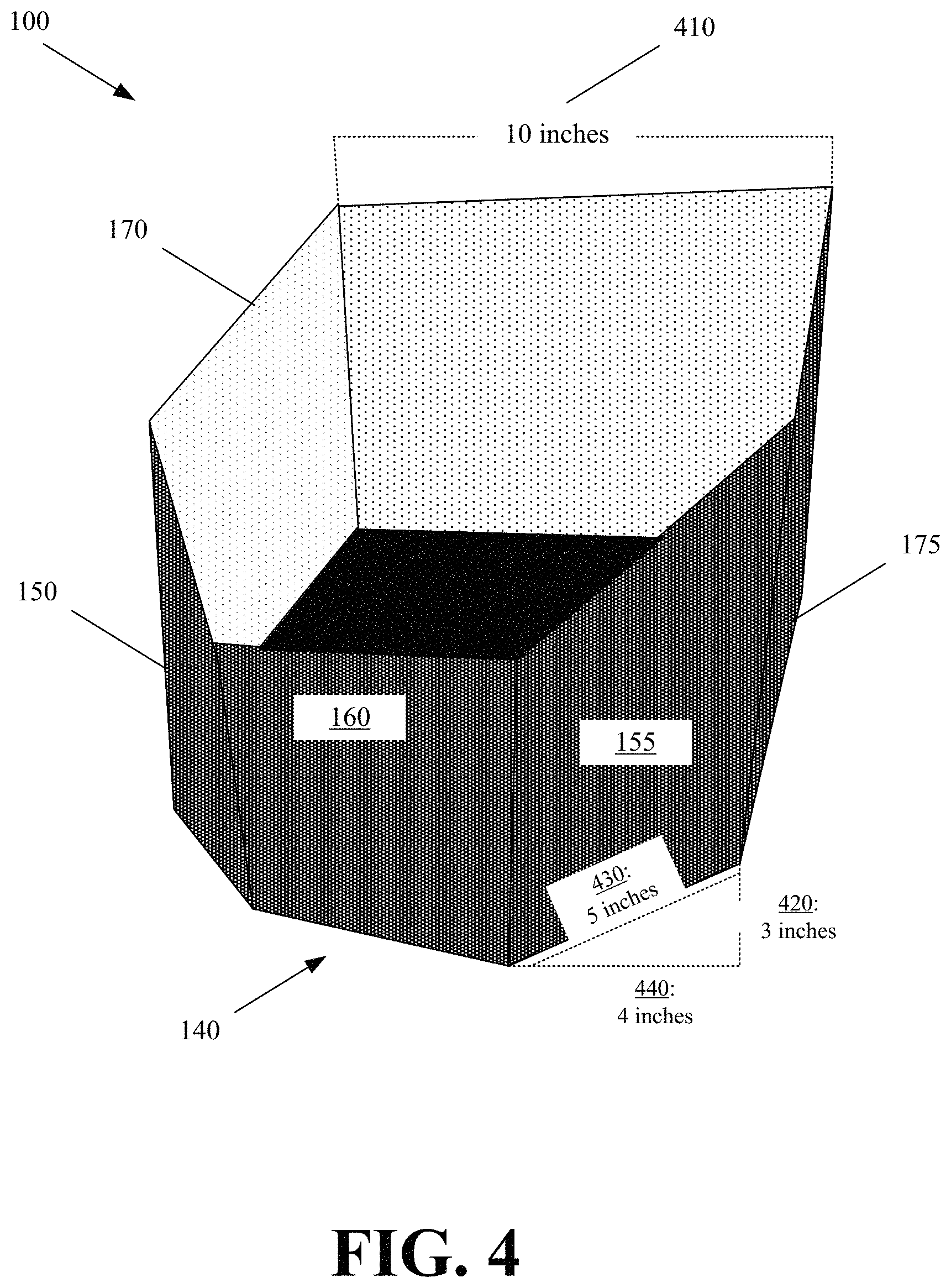 Patent US11787590 Figure 3 – Container with alignment correcting end for misaligned placement with a displacing robotic element