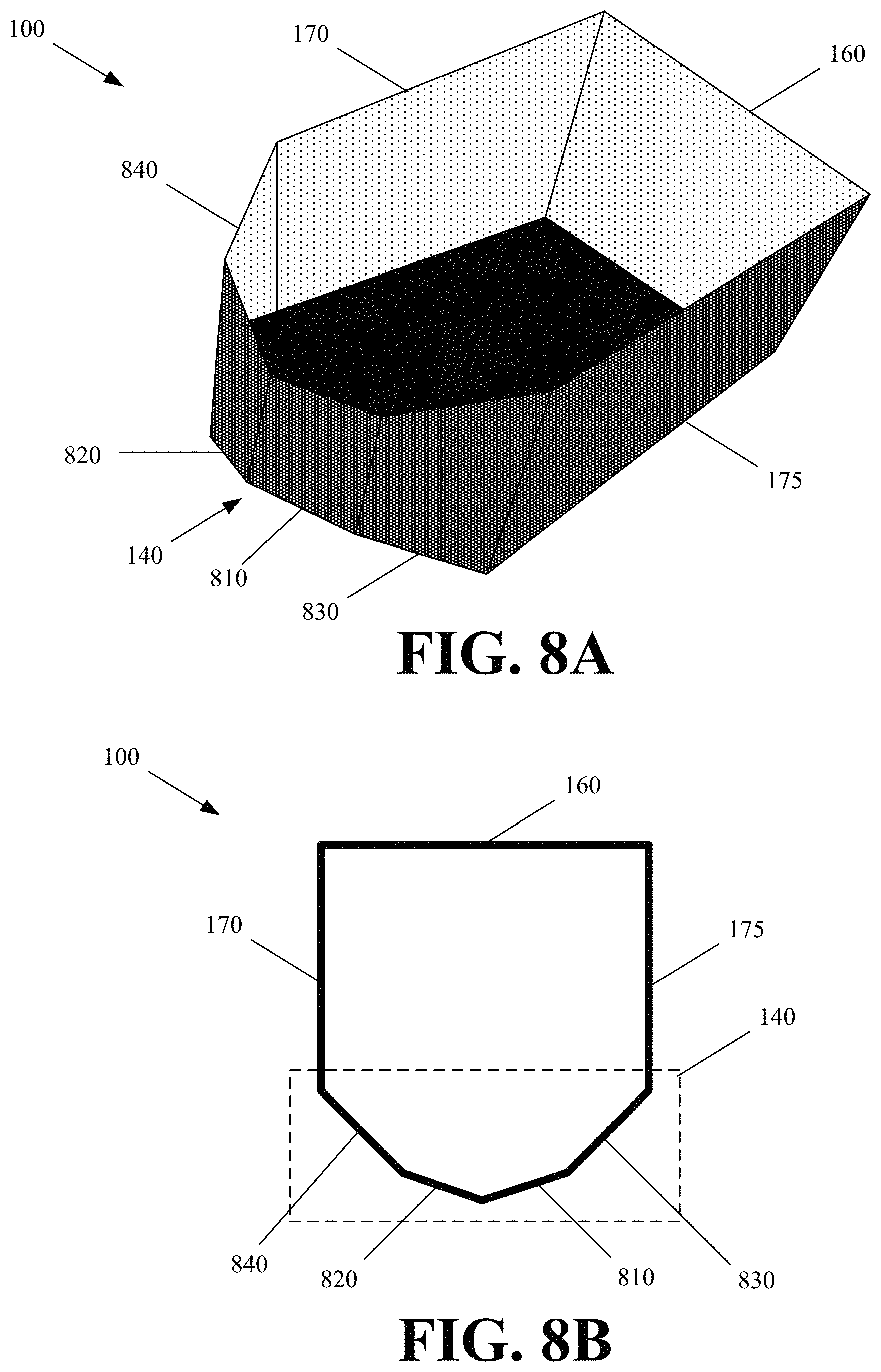 Patent US11787590 Figure 7 – Container with alignment correcting end for misaligned placement with a displacing robotic element