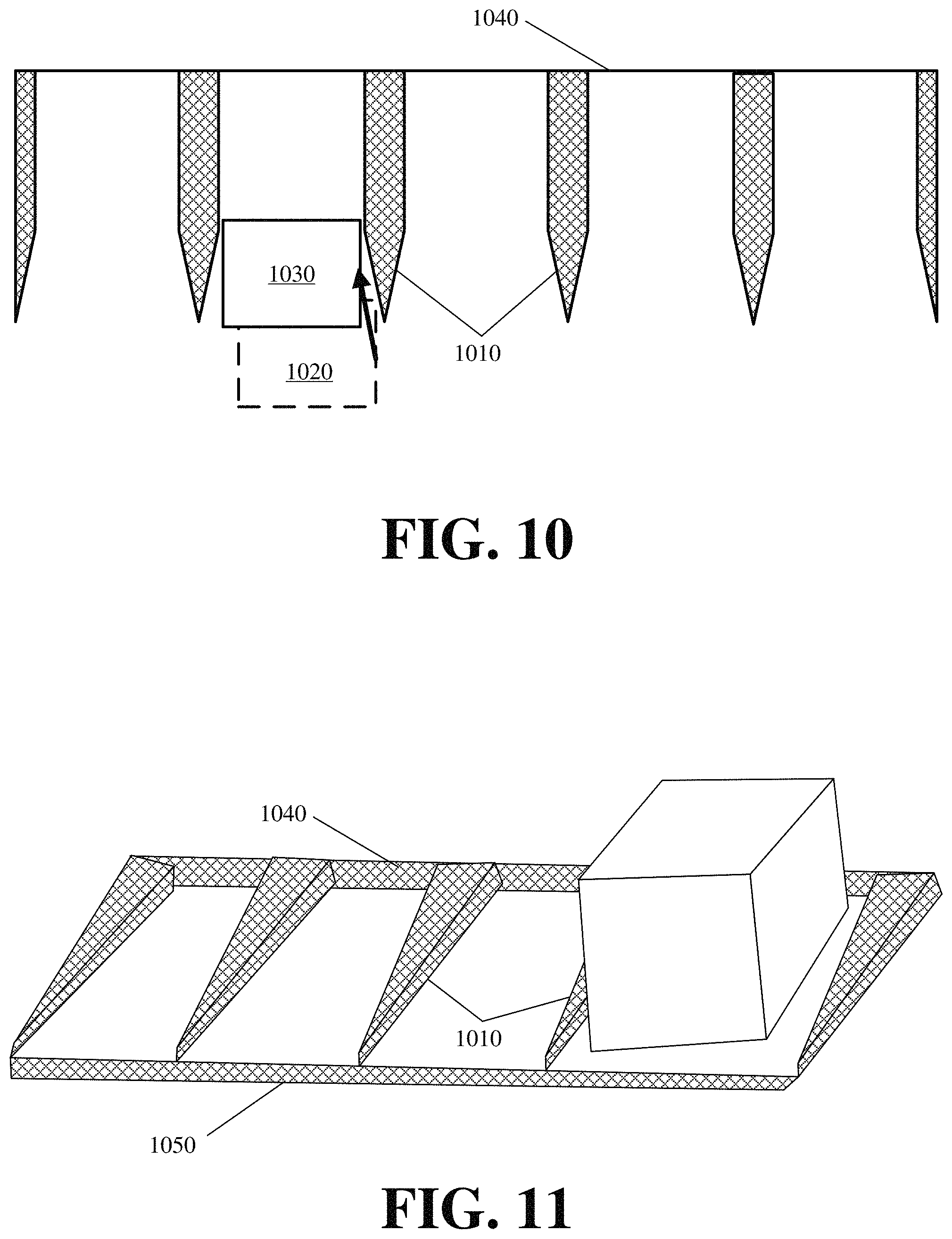 Patent US11787590 Figure 9 – Container with alignment correcting end for misaligned placement with a displacing robotic element