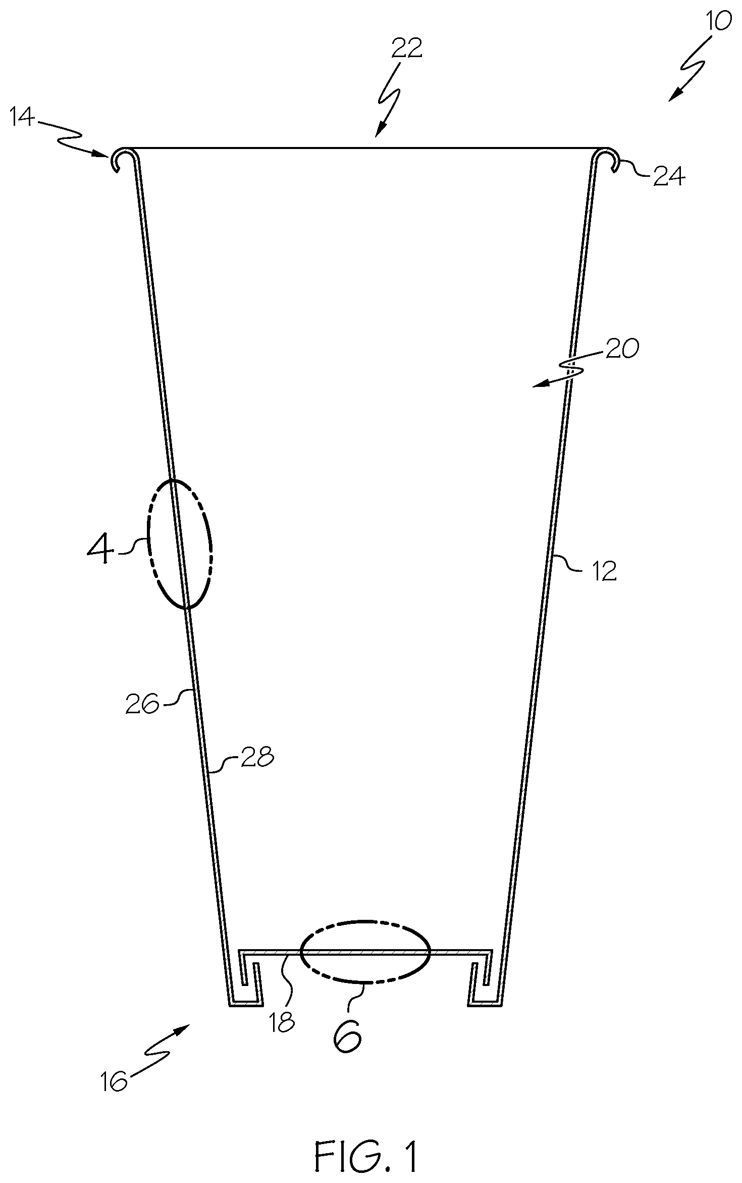 Patent US11787592 Figure 1 – Heat-sealable paperboard structures and associated paperboard-based containers