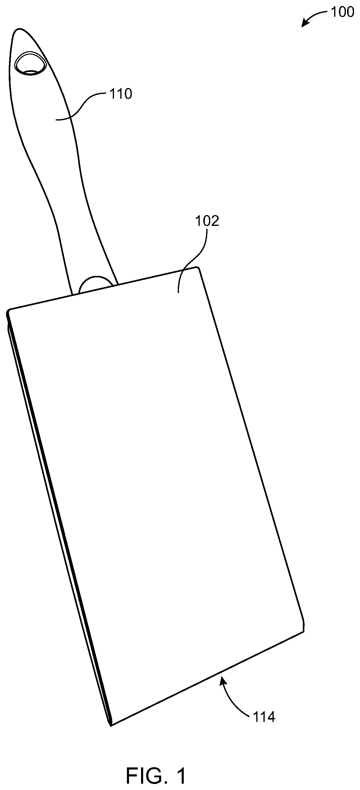Patent US11787593 Figure 1 – Retail packaging for angular brush