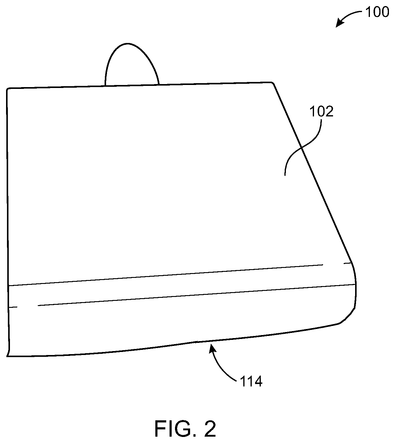 Patent US11787593 Figure 2 – Retail packaging for angular brush