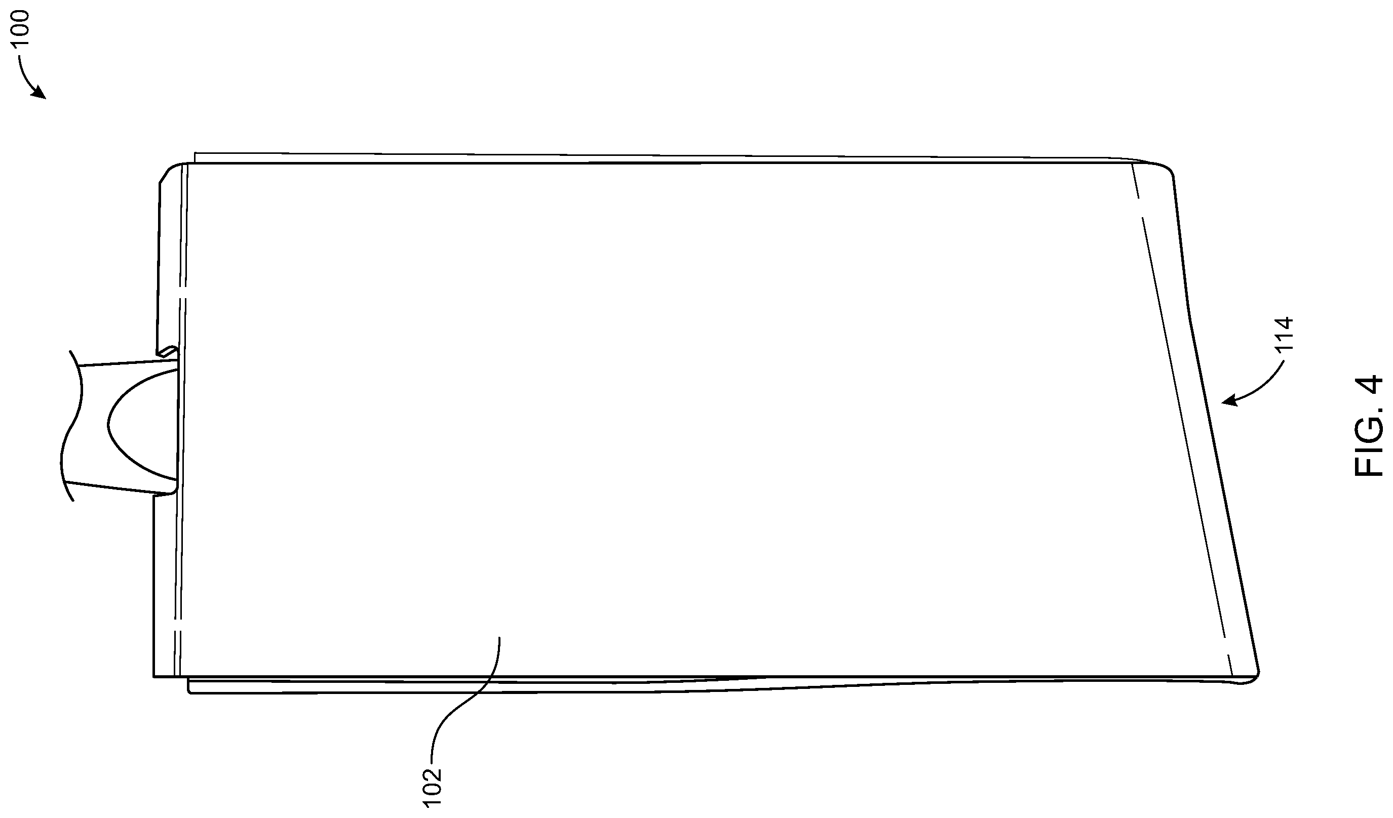 Patent US11787593 Figure 4 – Retail packaging for angular brush