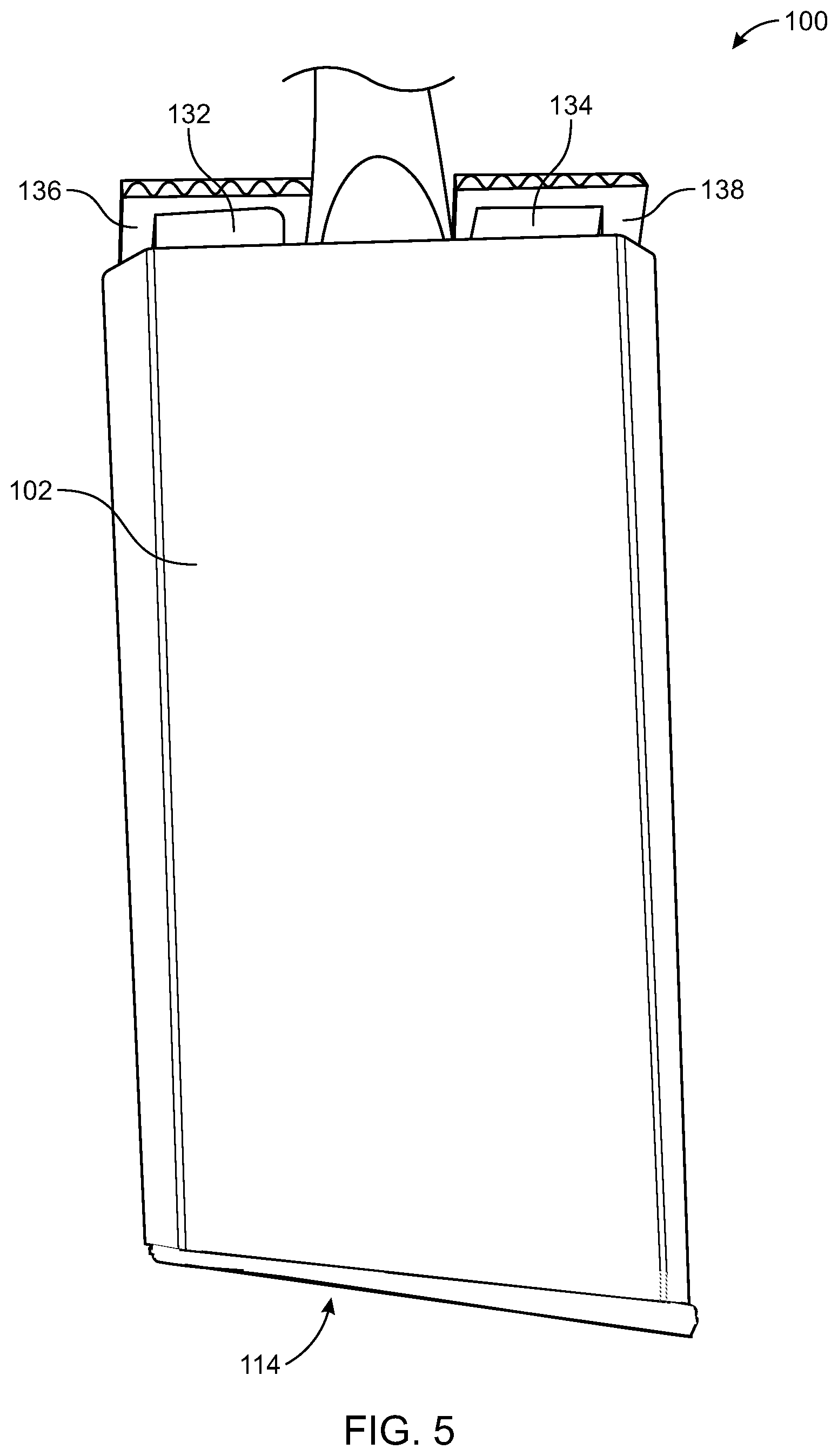 Patent US11787593 Figure 5 – Retail packaging for angular brush