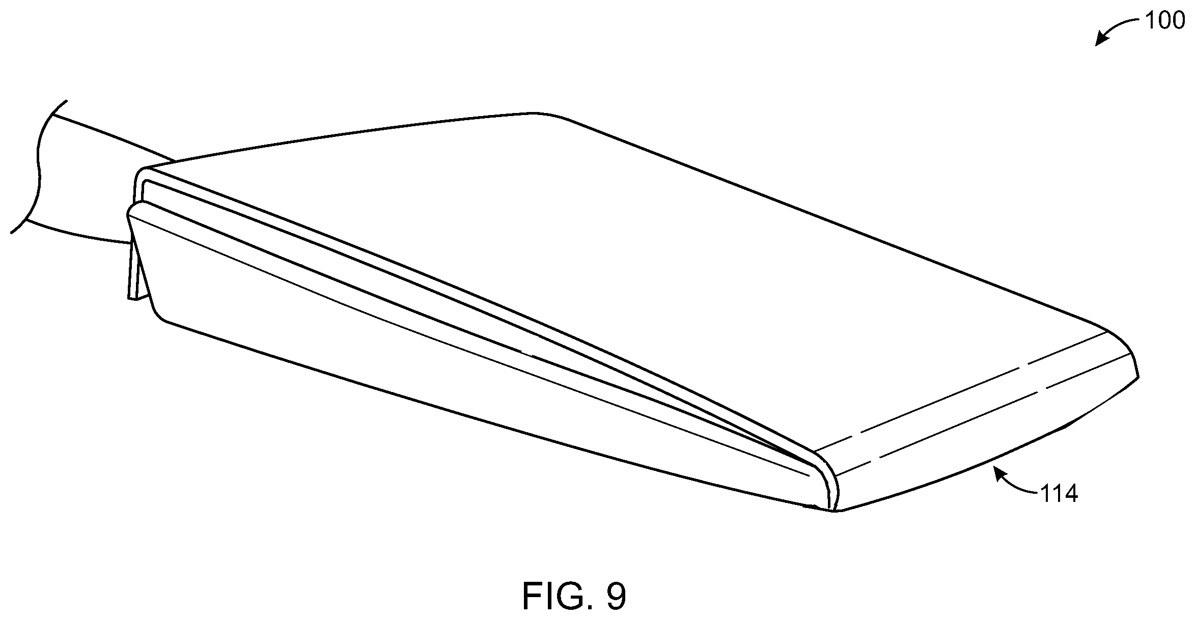 Patent US11787593 Figure 9 – Retail packaging for angular brush