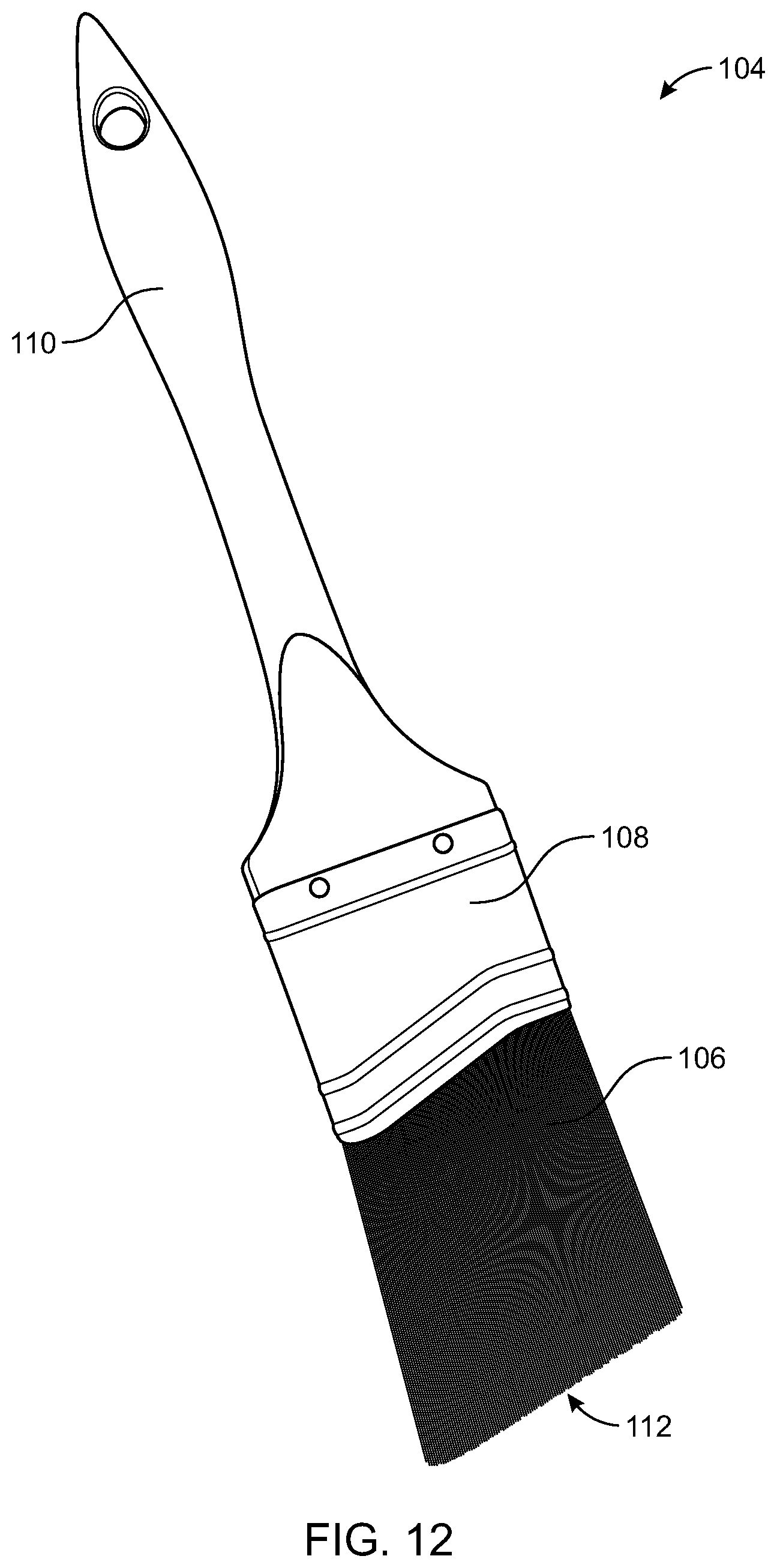Patent US11787593 Figure 12 – Retail packaging for angular brush