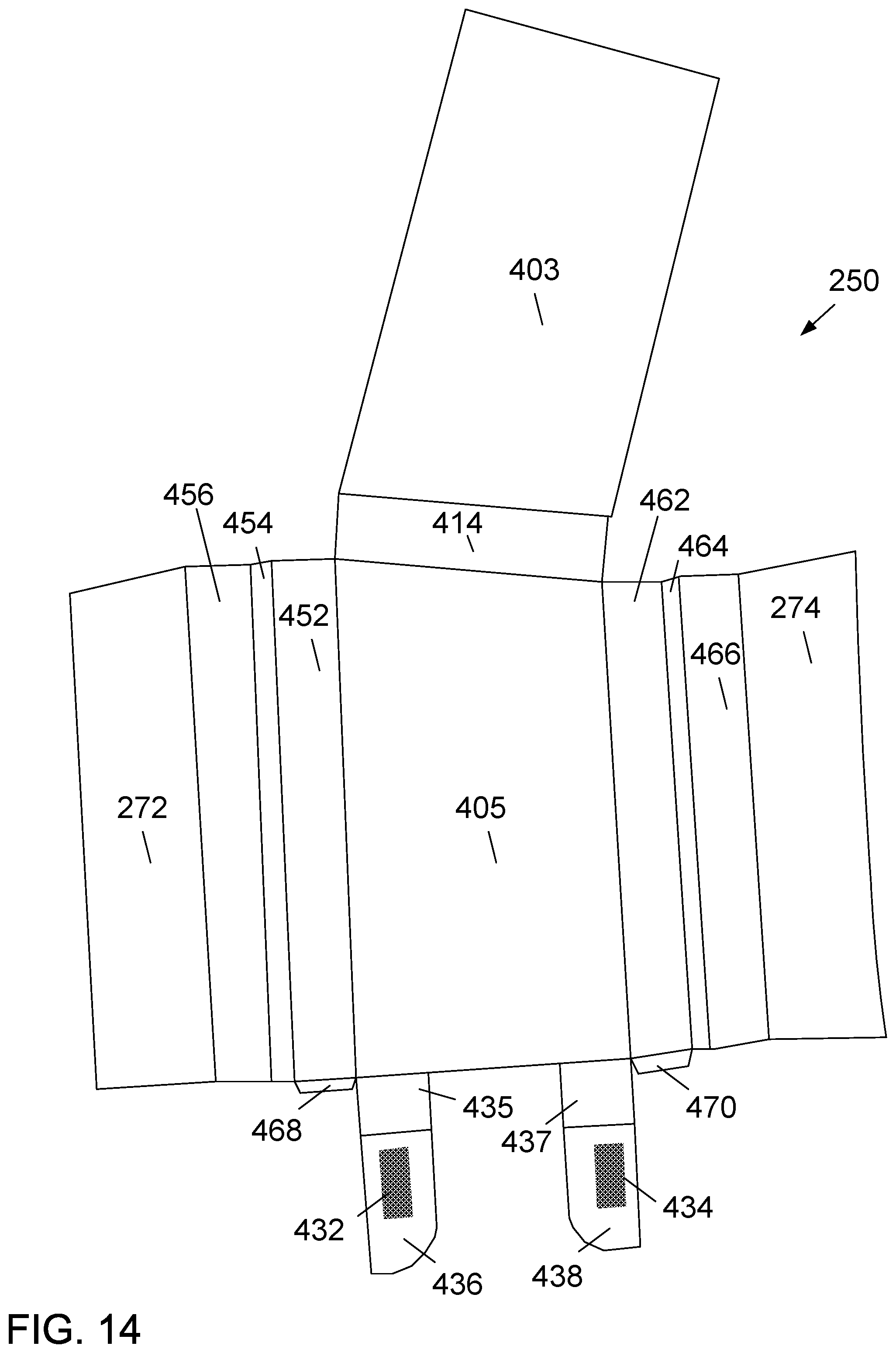 Patent US11787593 Figure 14 – Retail packaging for angular brush