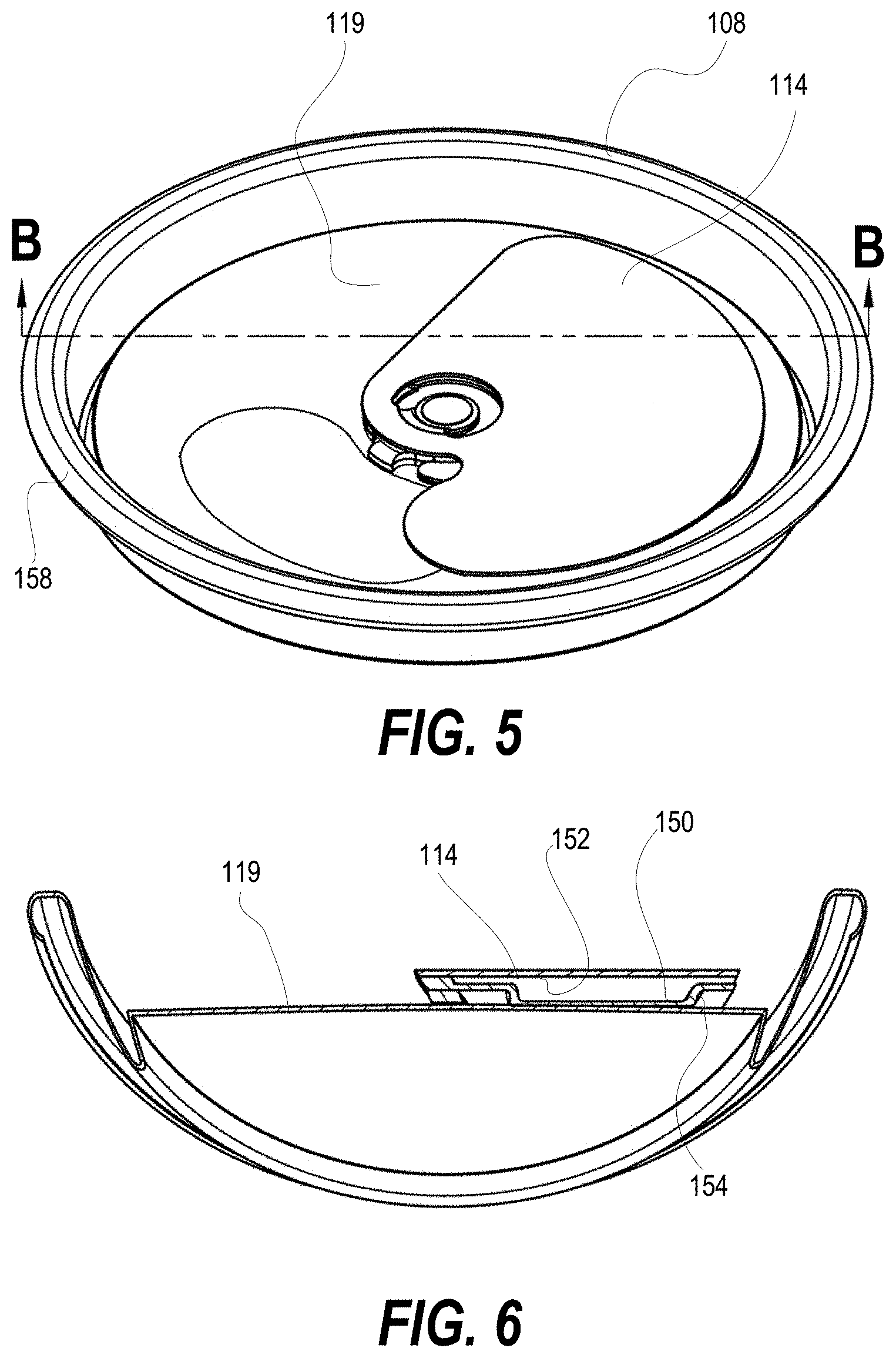 Patent US11787597 Figure 4 – Resealable pop top lid
