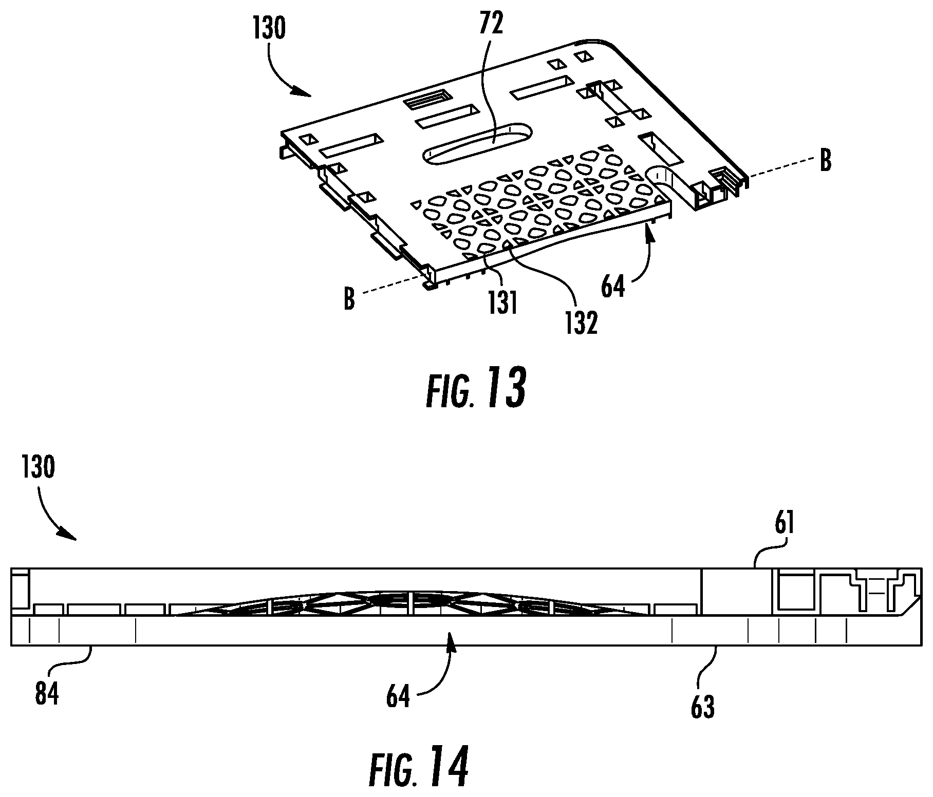 Patent US11787598 Figure 11 – Repairable plastic pallet with removable support blocks and associated methods