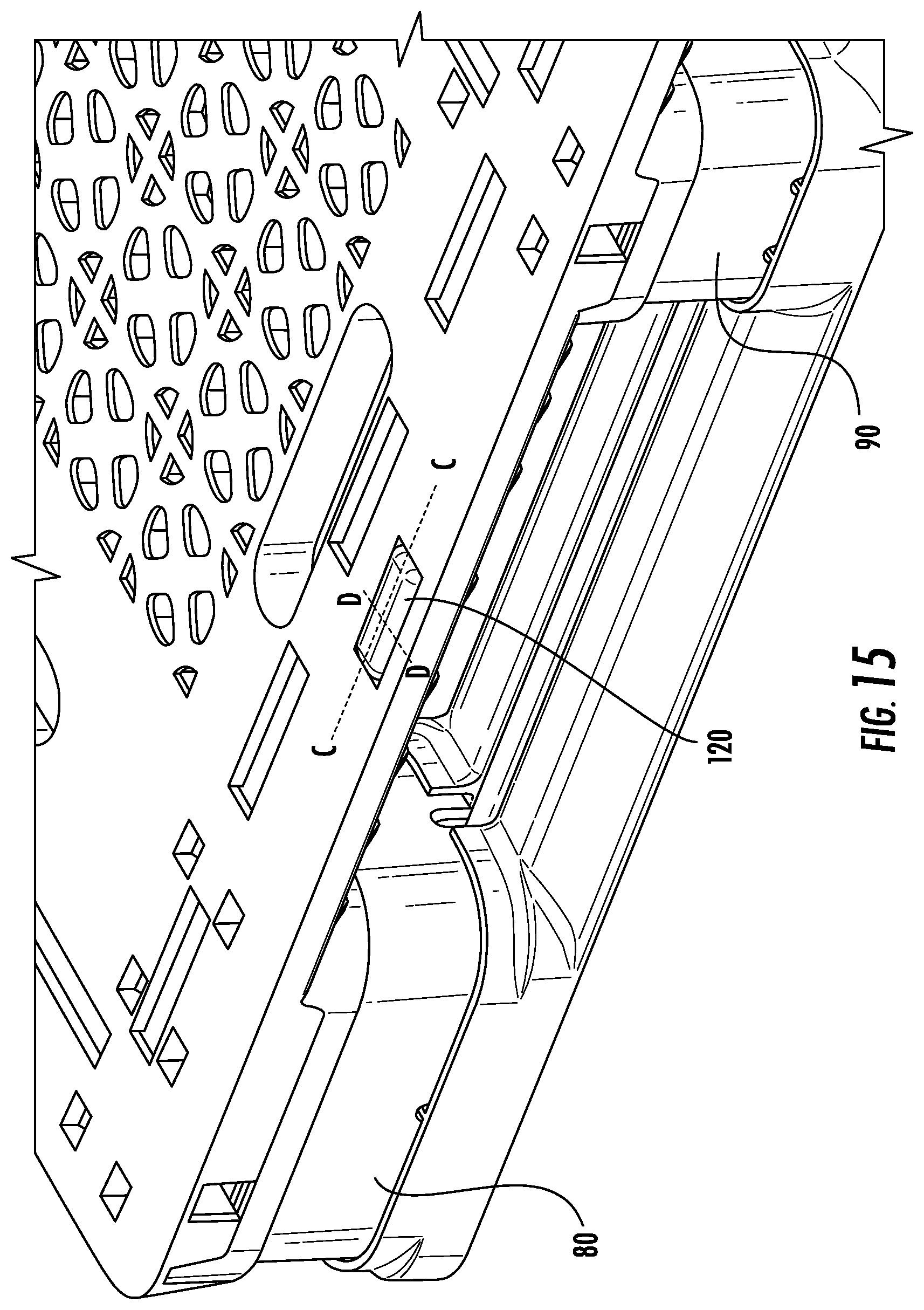 Patent US11787598 Figure 12 – Repairable plastic pallet with removable support blocks and associated methods