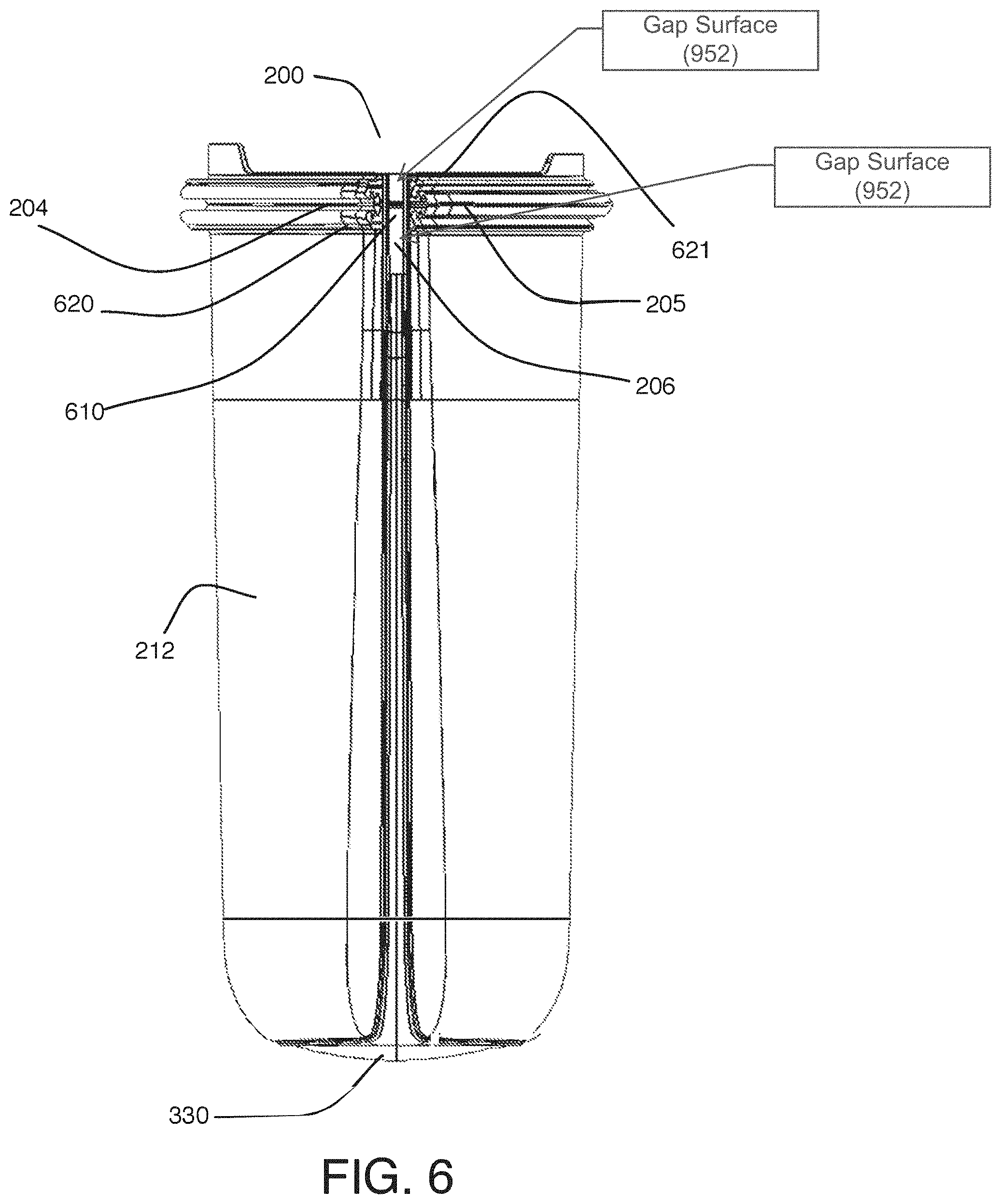 Patent US11787600 Figure 6 – Container having a leak resistant seal