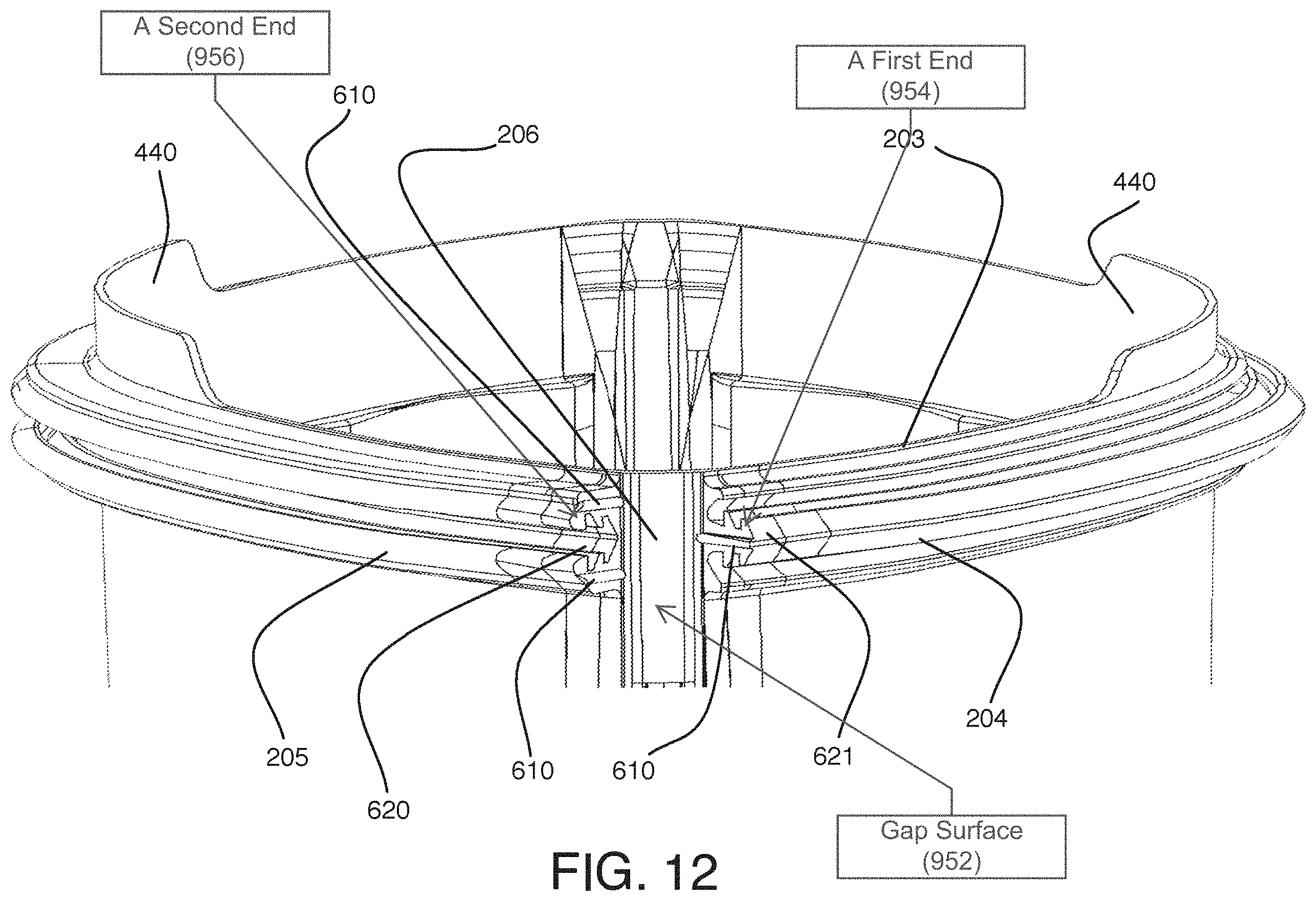 Patent US11787600 Figure 12 – Container having a leak resistant seal