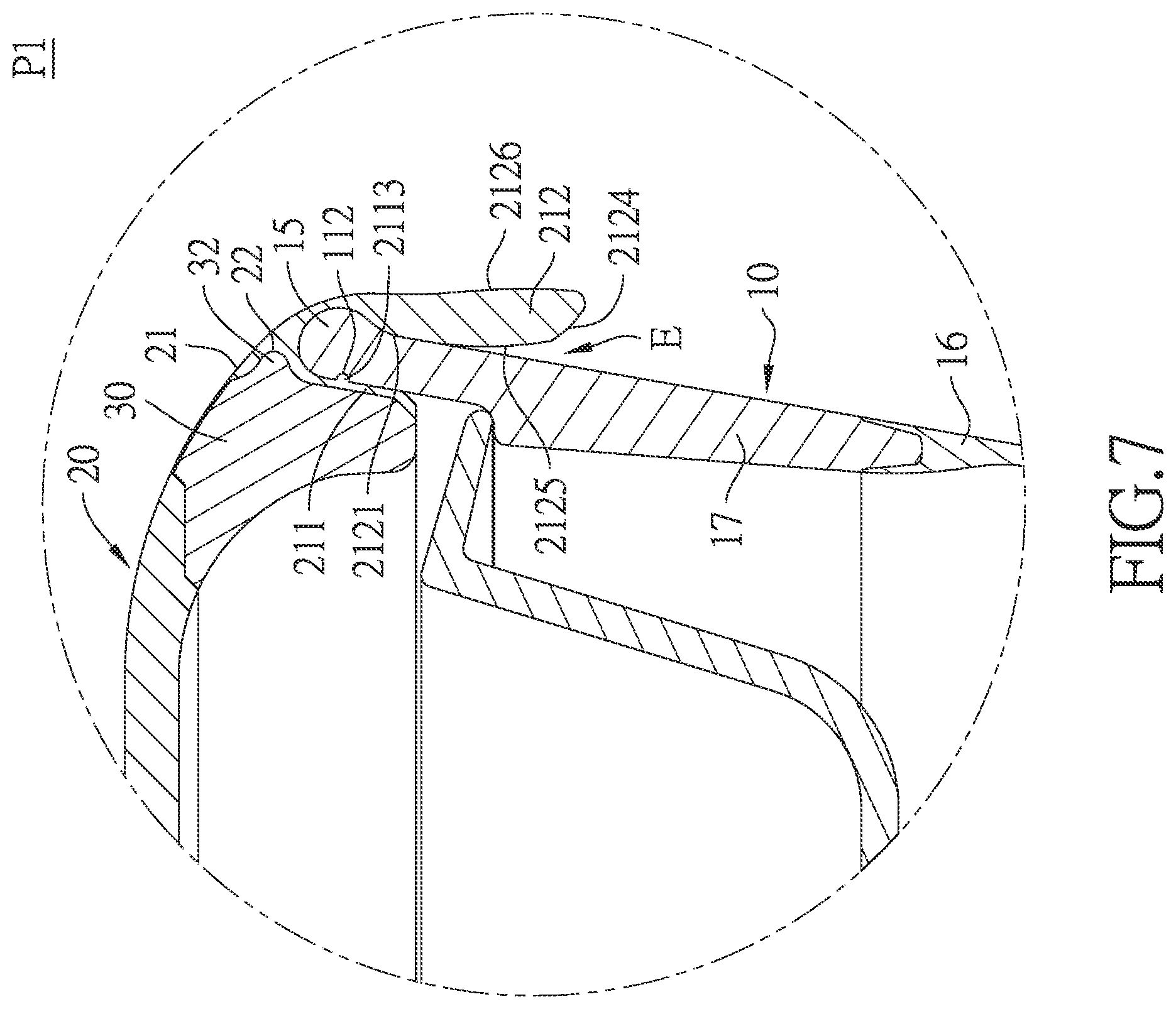 Patent US11787602 Figure 6 – Cover structure