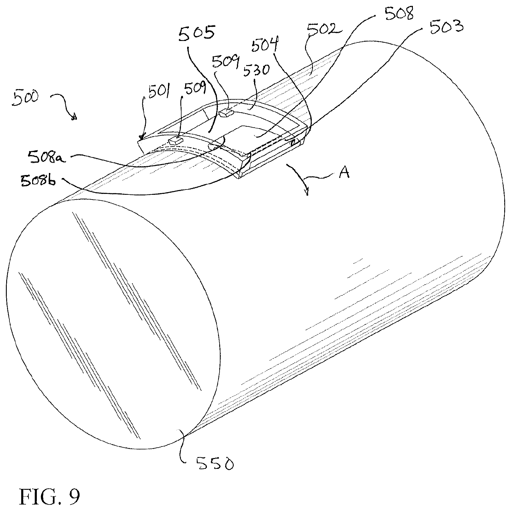 Patent US11787603 Figure 5 – Sliding closure and container