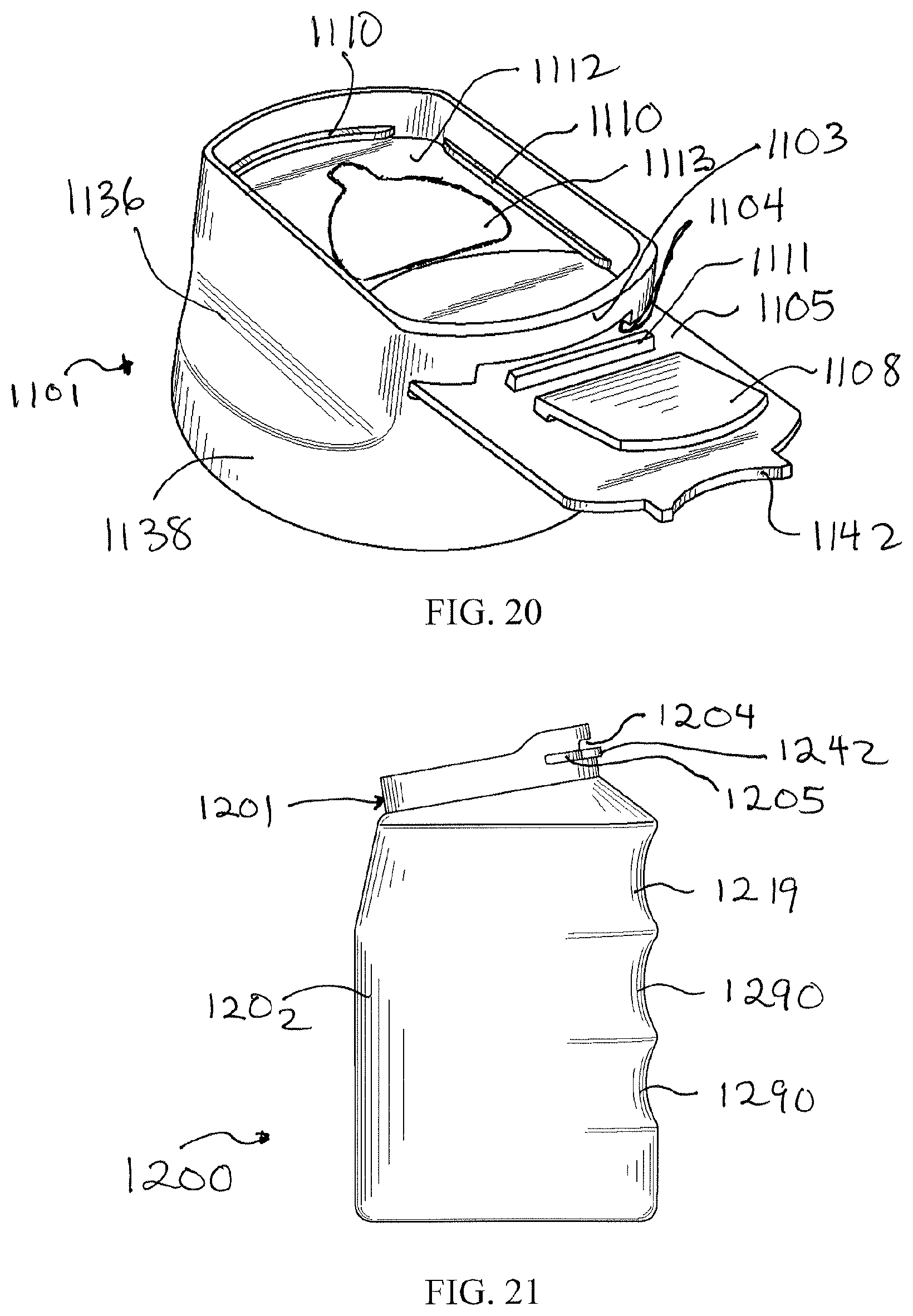 Patent US11787603 Figure 14 – Sliding closure and container