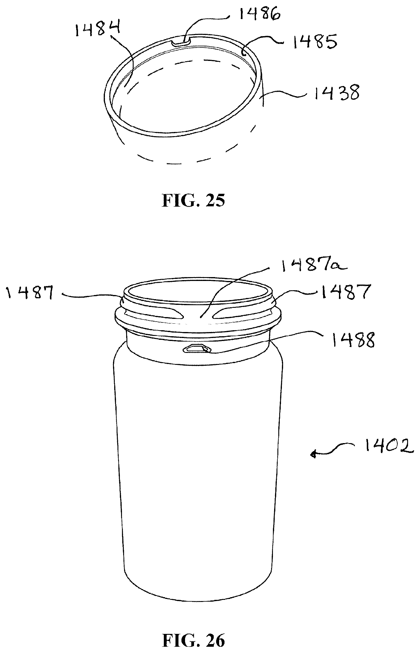 Patent US11787603 Figure 18 – Sliding closure and container