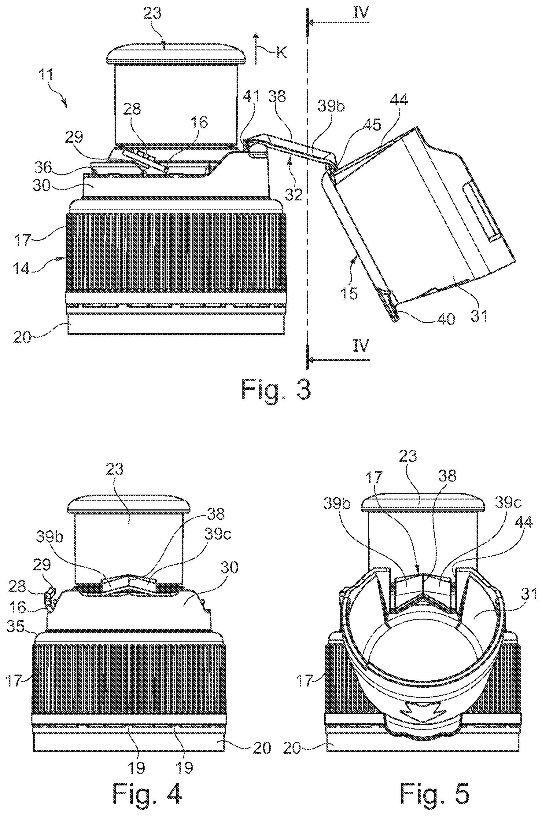 Patent US11787604 Figure 2 – Cap for a container with a hinged lid