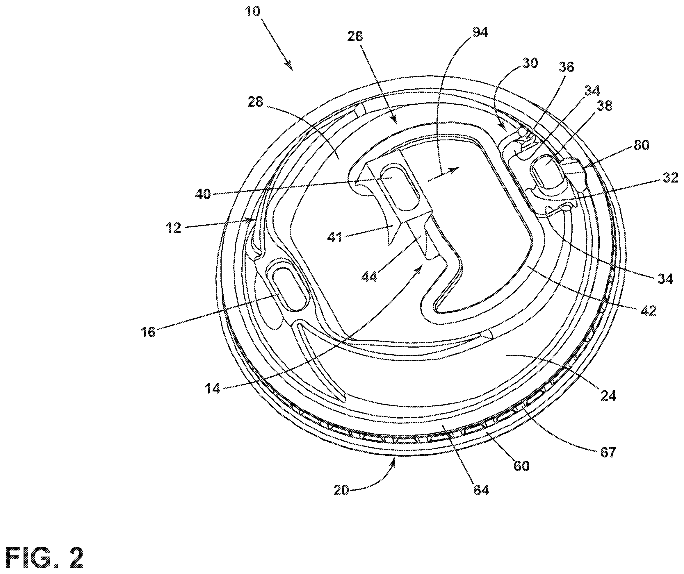 Patent US11787605 Figure 2 – Drink lid for a cup