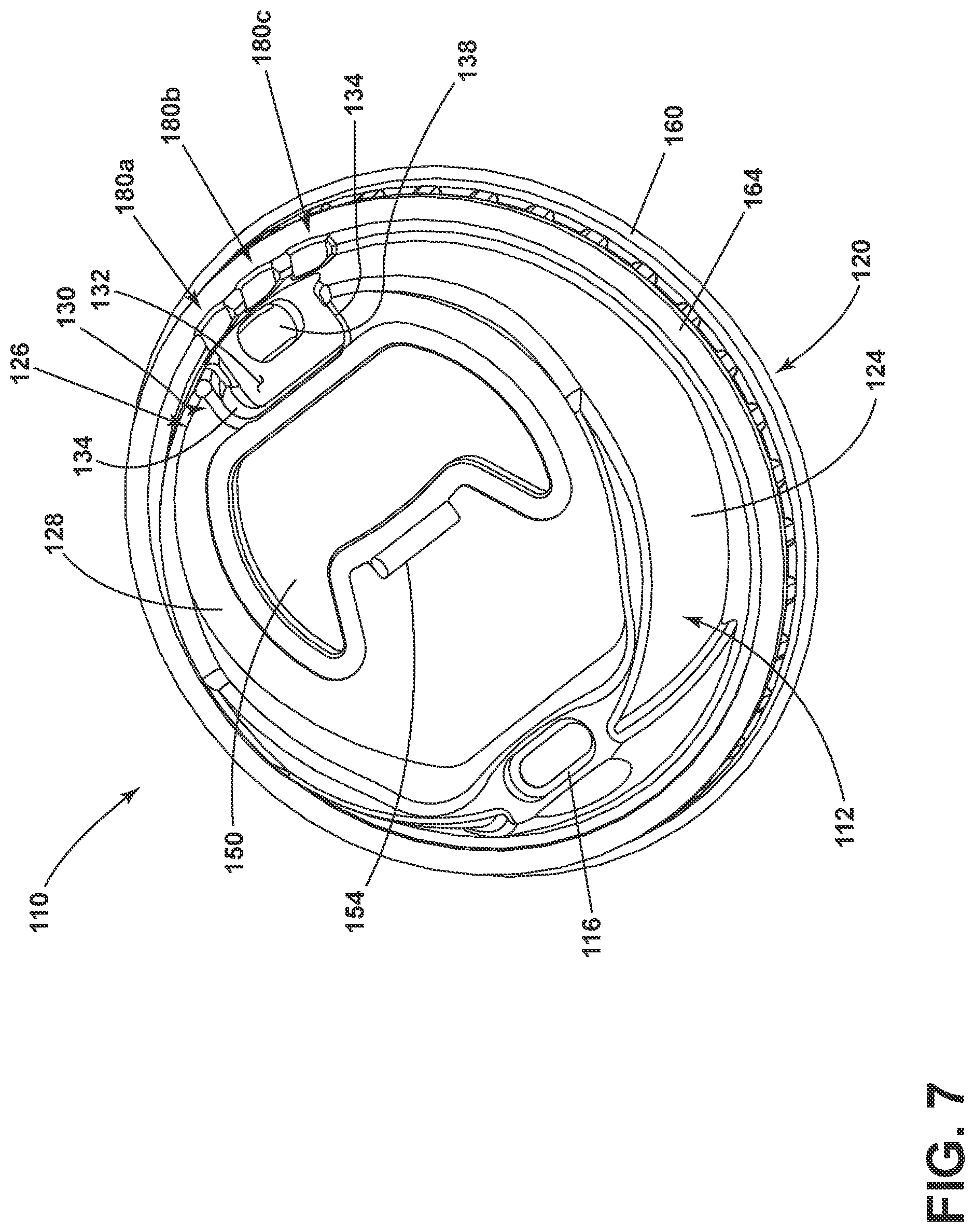 Patent US11787605 Figure 7 – Drink lid for a cup