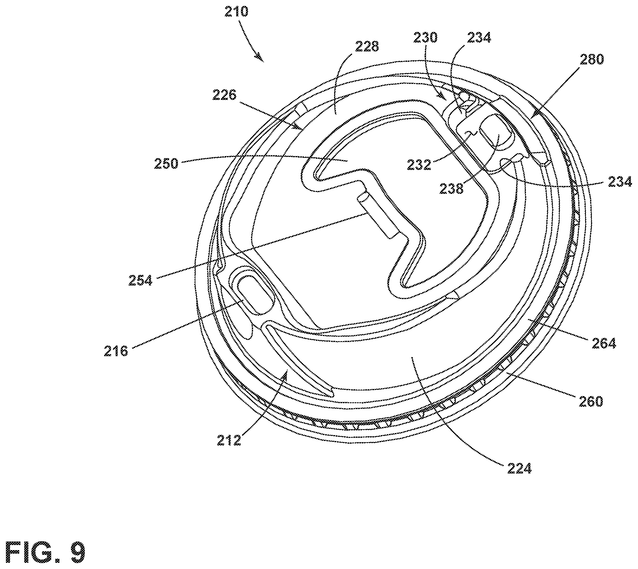 Patent US11787605 Figure 9 – Drink lid for a cup