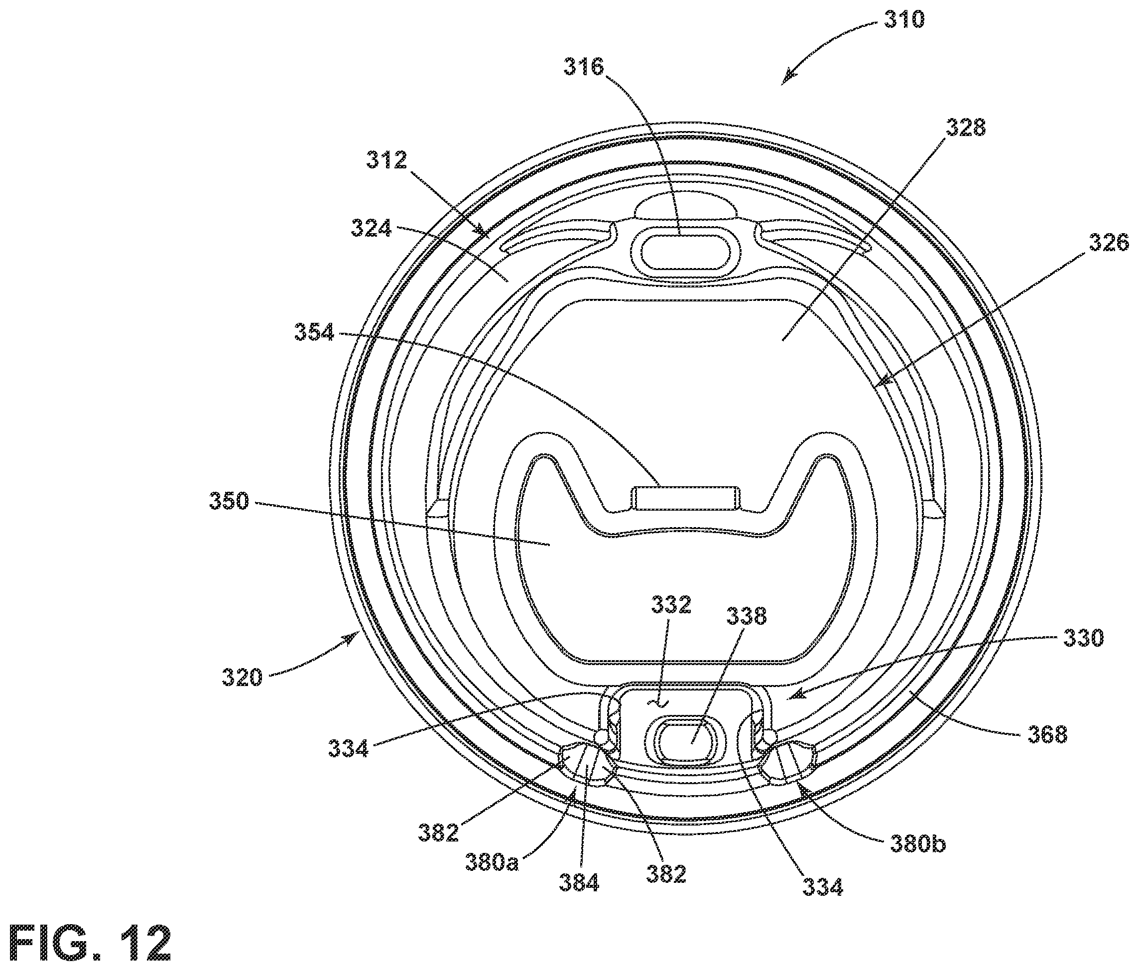 Patent US11787605 Figure 12 – Drink lid for a cup