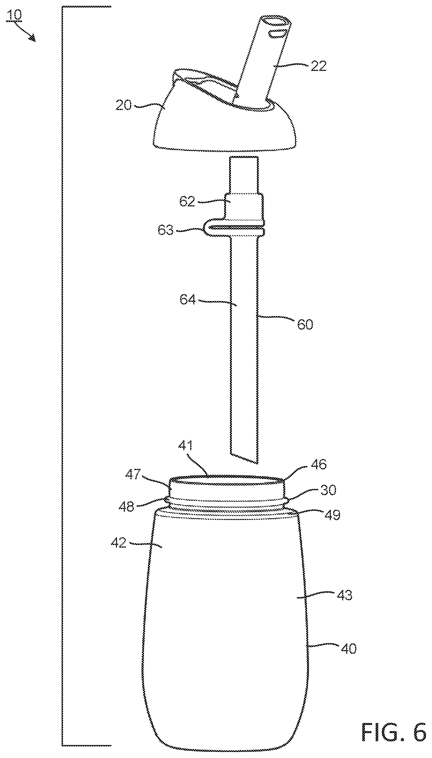 Patent US11787606 Figure 5 – Flip straw cup assembly