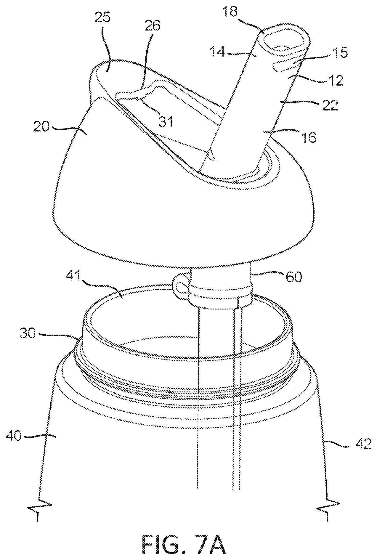Patent US11787606 Figure 6 – Flip straw cup assembly