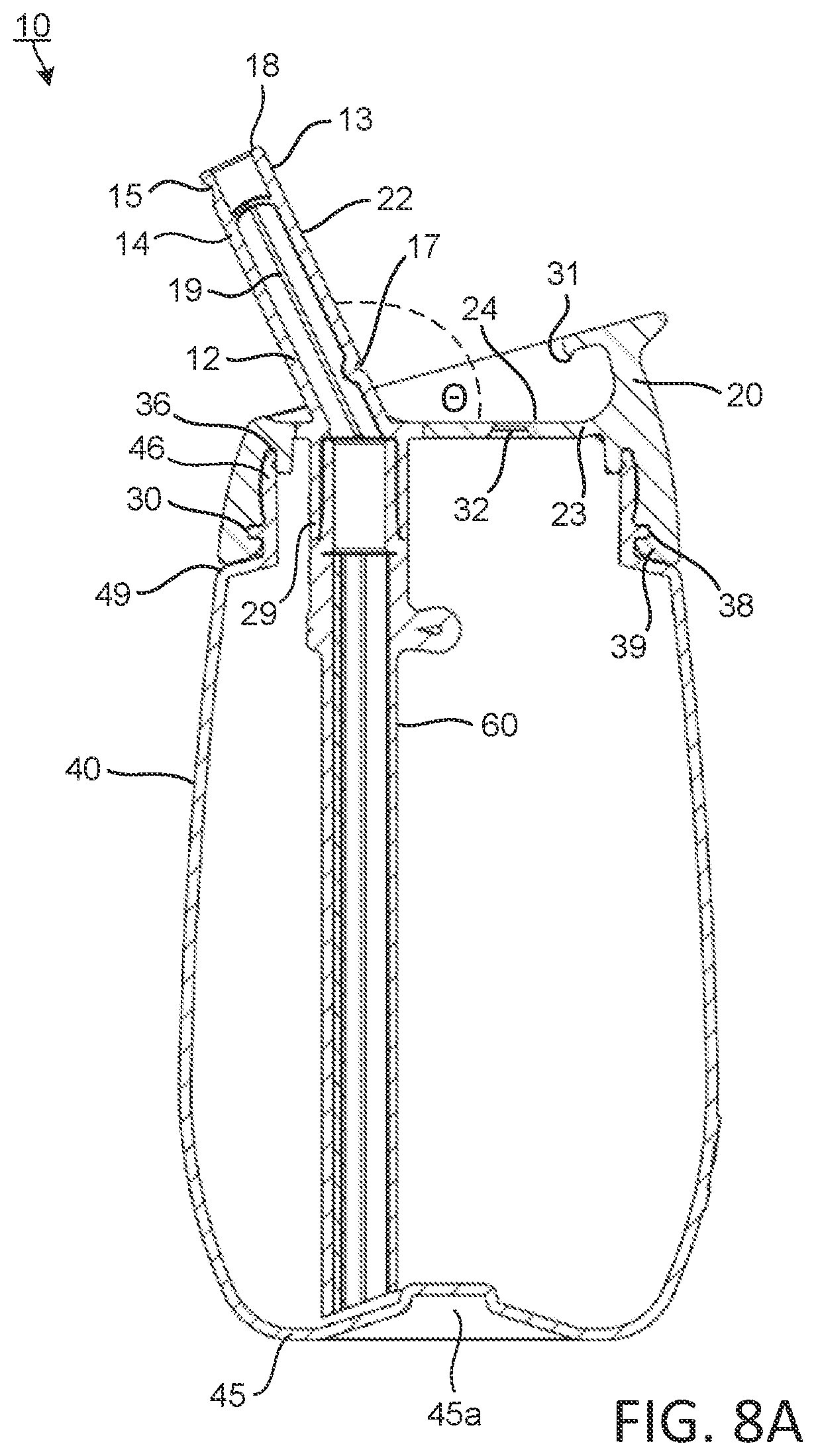 Patent US11787606 Figure 8 – Flip straw cup assembly