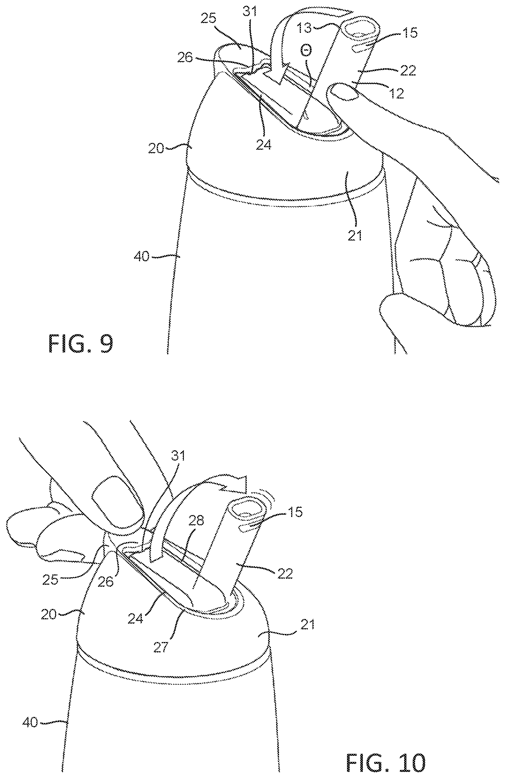 Patent US11787606 Figure 10 – Flip straw cup assembly