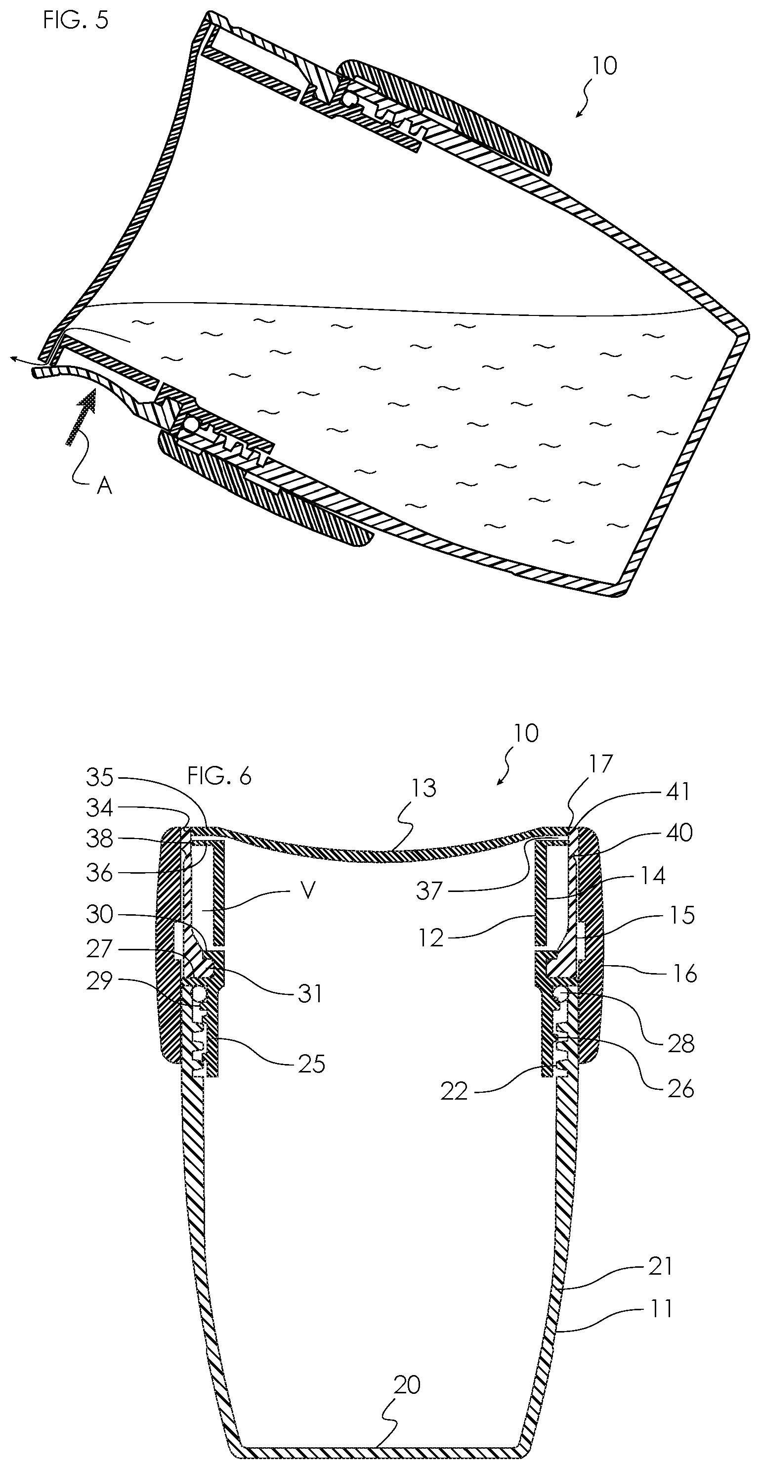 Patent US11787607 Figure 3 – Drinking cup