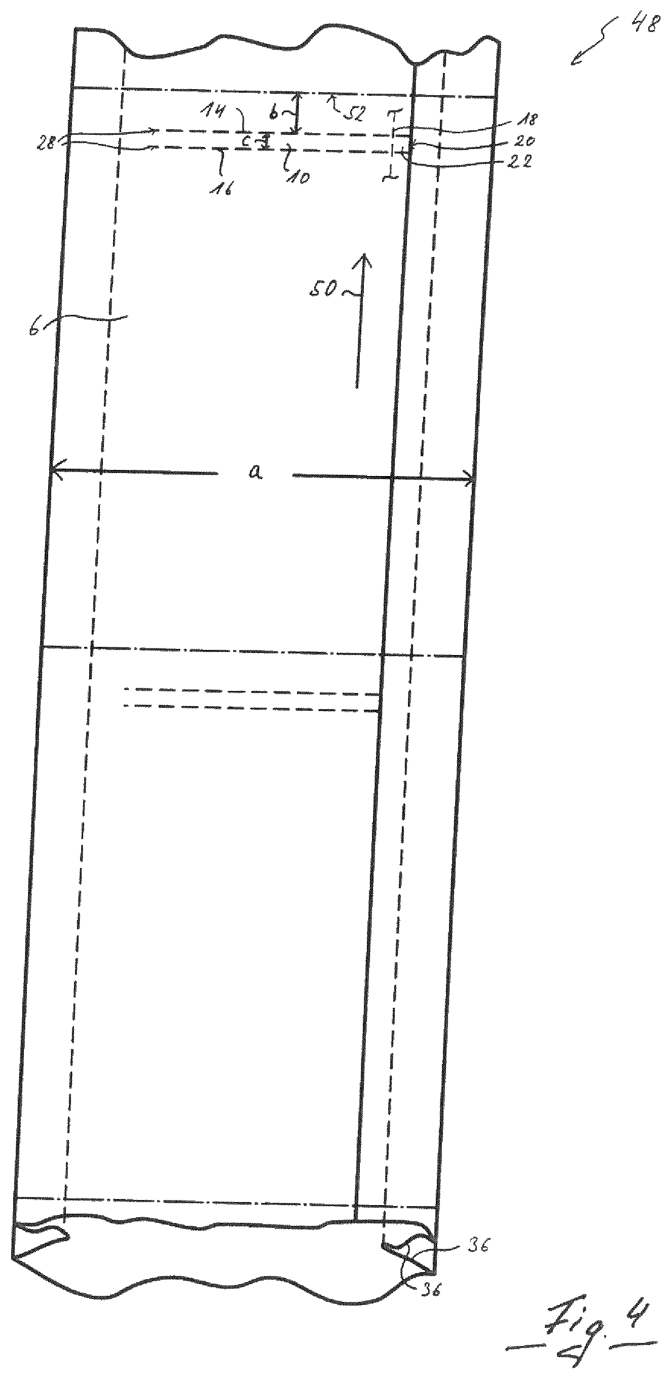 Patent US11787615 Figure 4 – Bag and film tube for producing such a bag