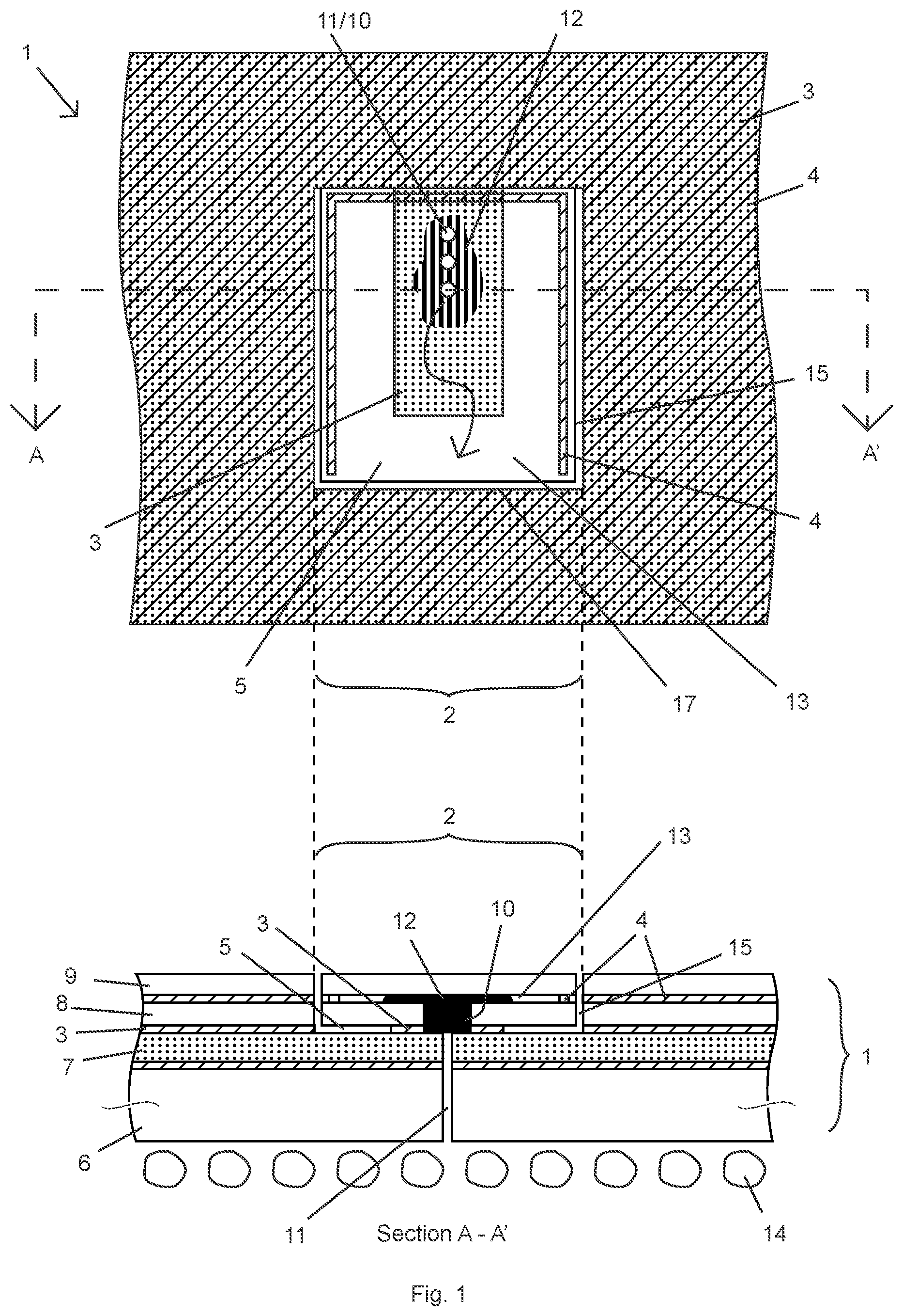 Patent US11787616 Figure 1 – Flexible laminate with improved integrated pressure-release valve