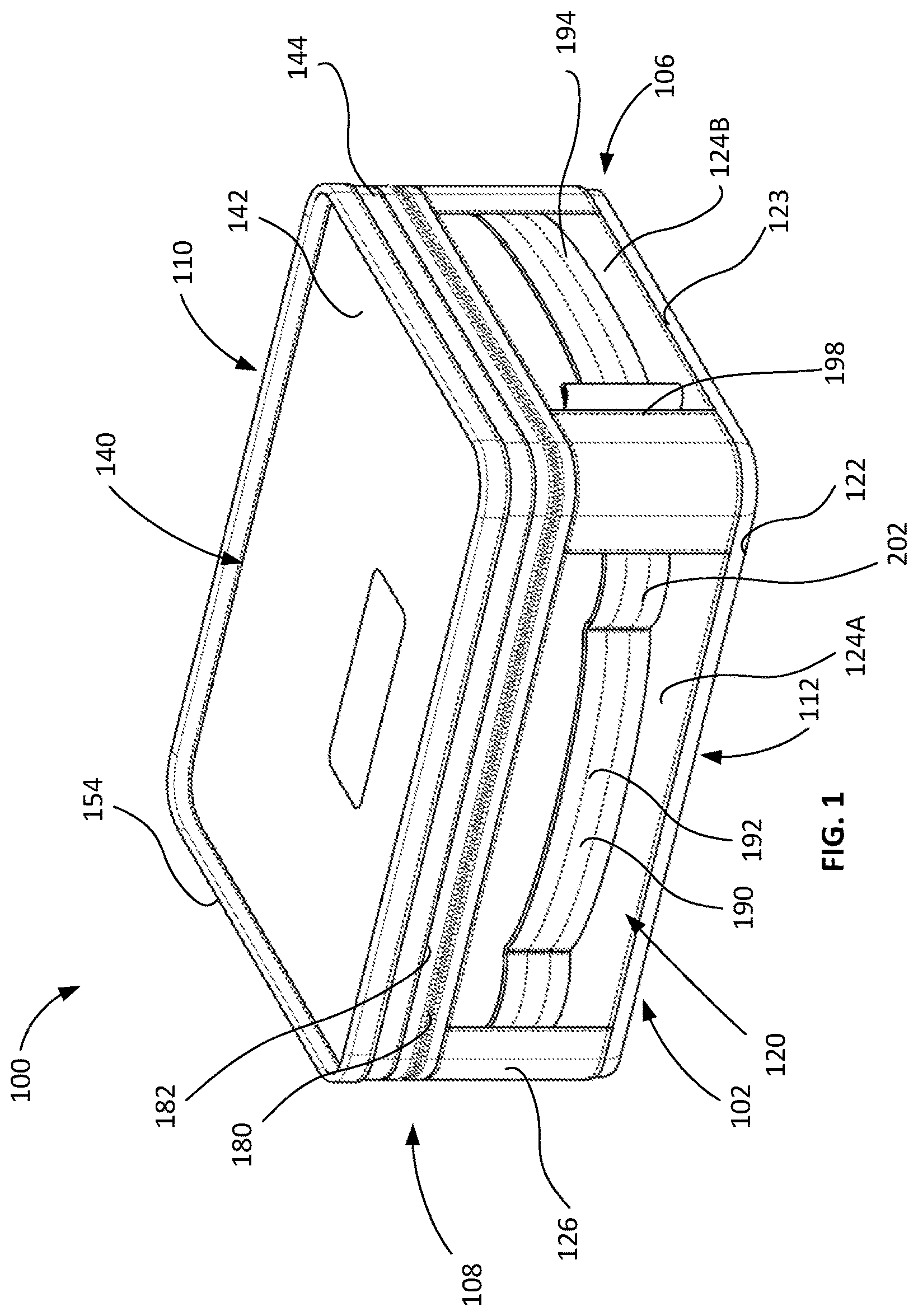 Patent US11787617 Figure 1 – Insulating device