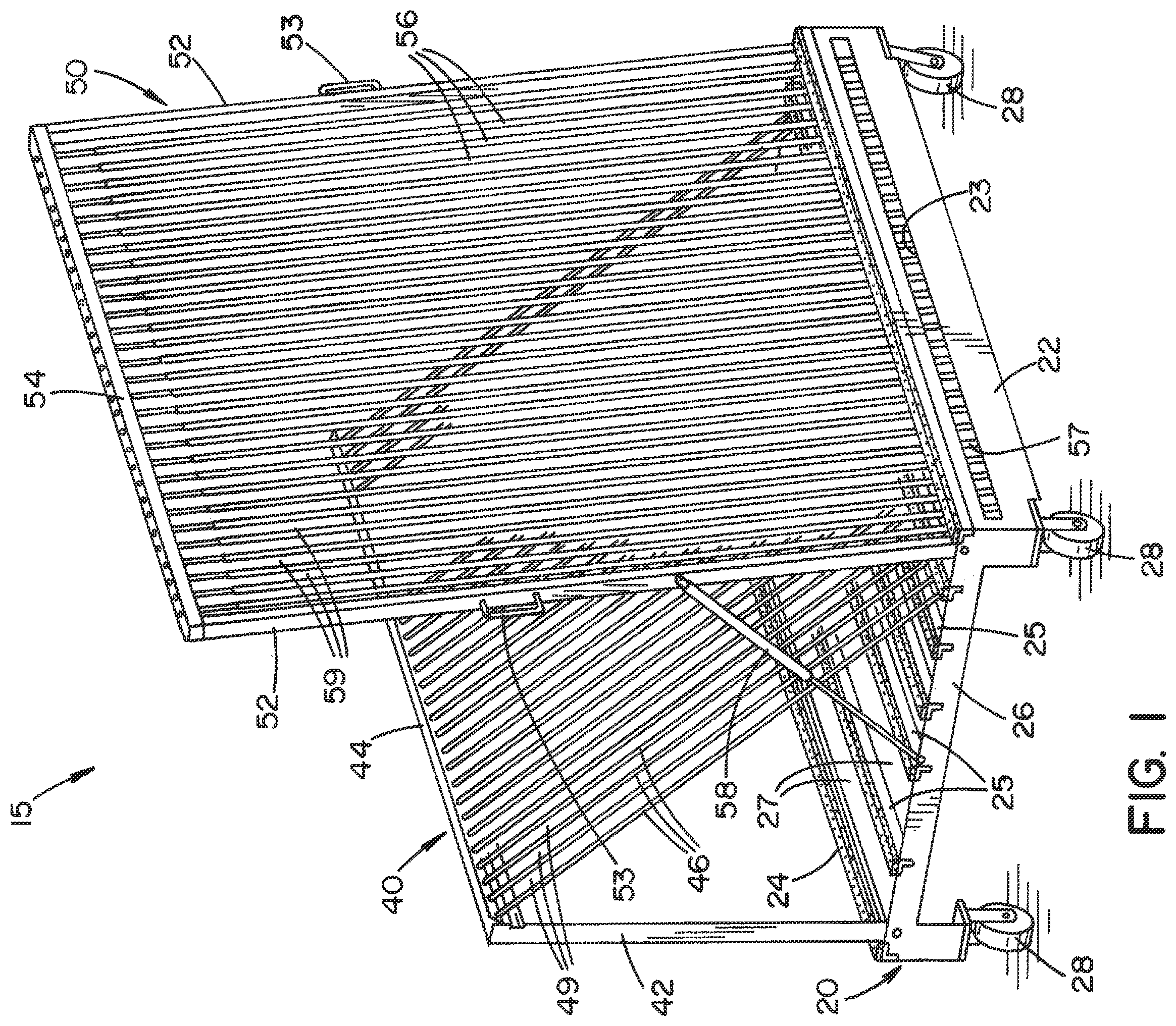 Patent US11787622 Figure 1 – Racking system and method