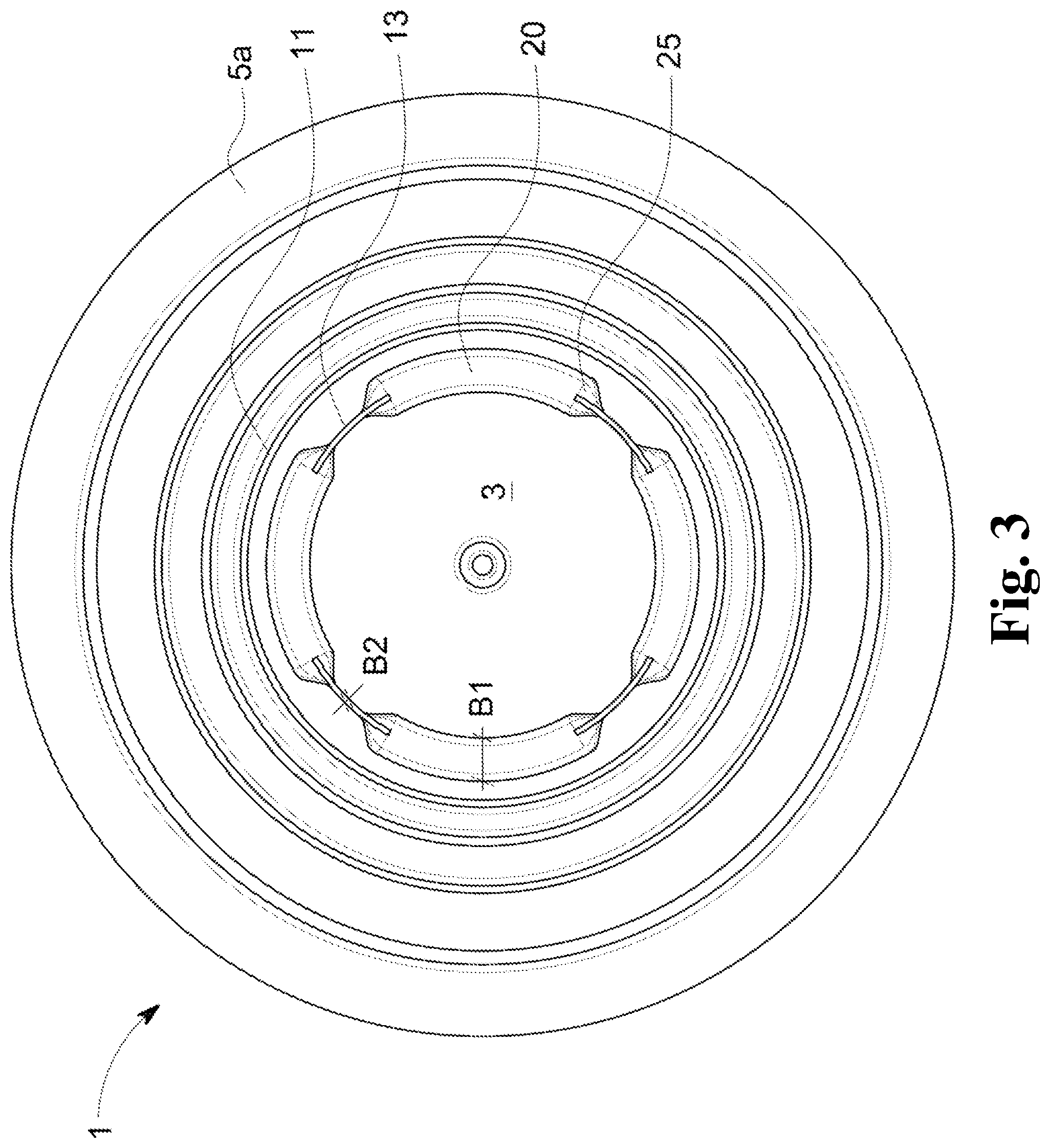 Patent US11787623 Figure 3 – Single serve capsule having weak points and thinned points in the capsule base