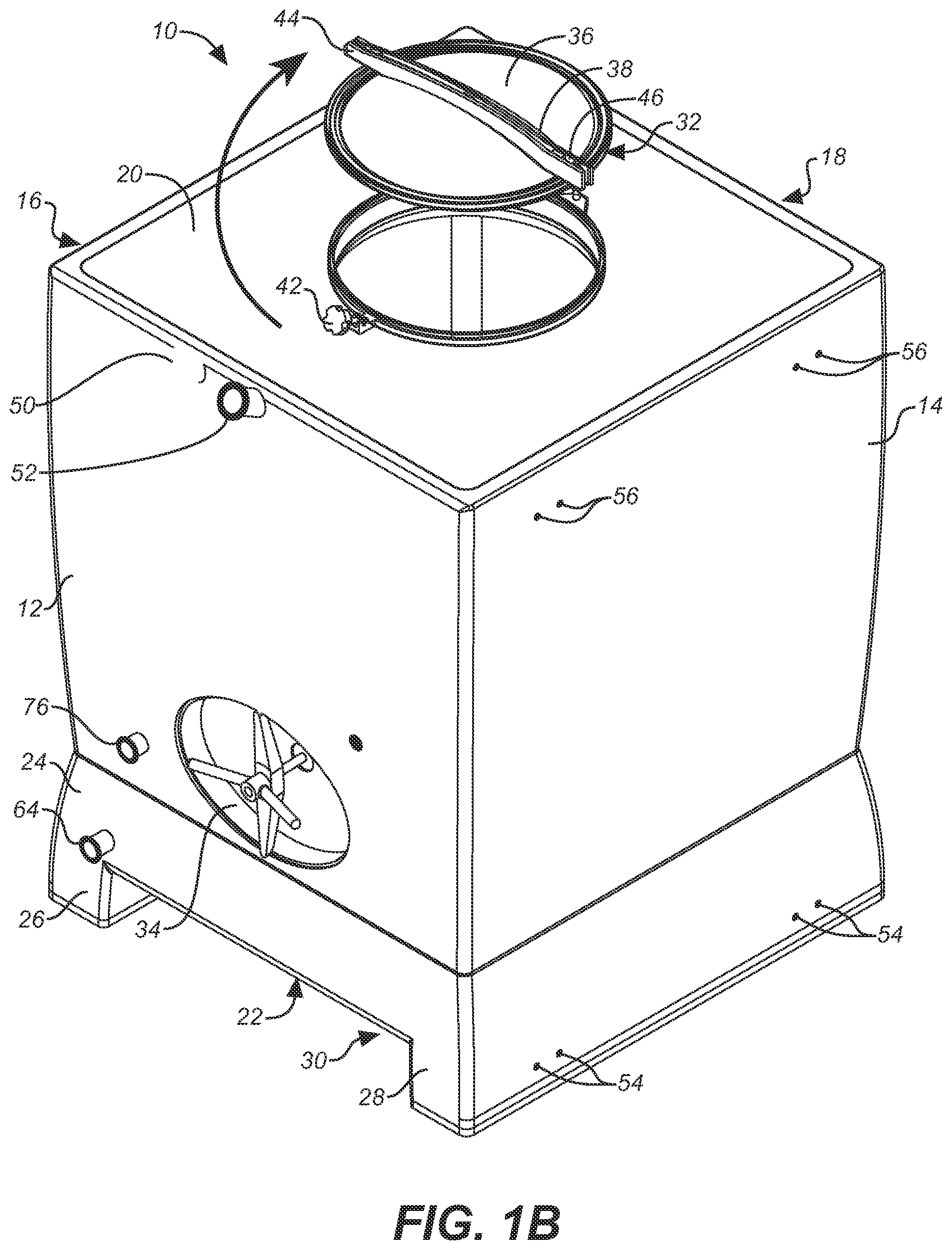 Patent US11787624 Figure 2 – Stackable cast stone composite fermentation and storage tank