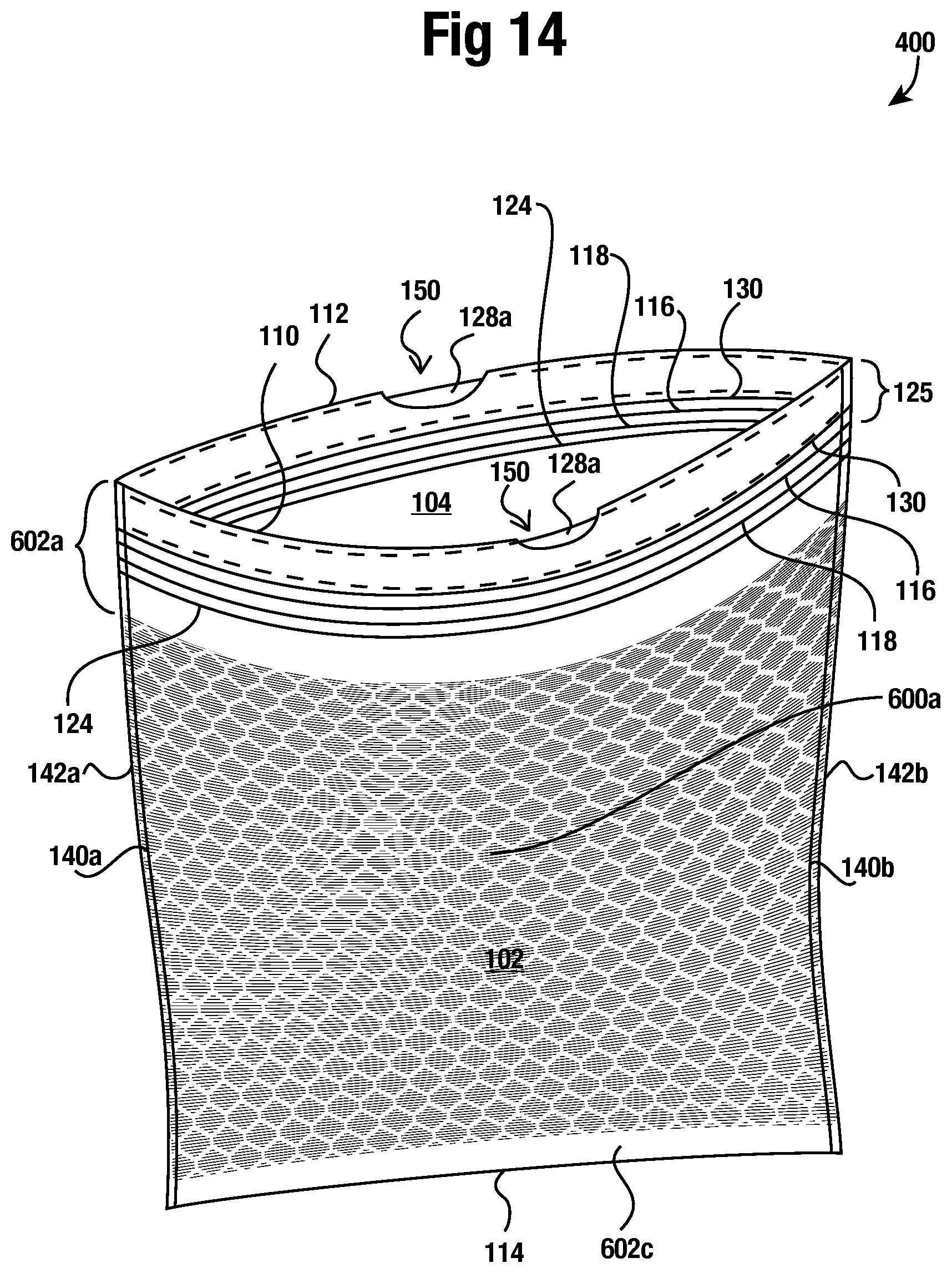 Patent US11787627 Figure 19 – Polymeric bags and method to make same