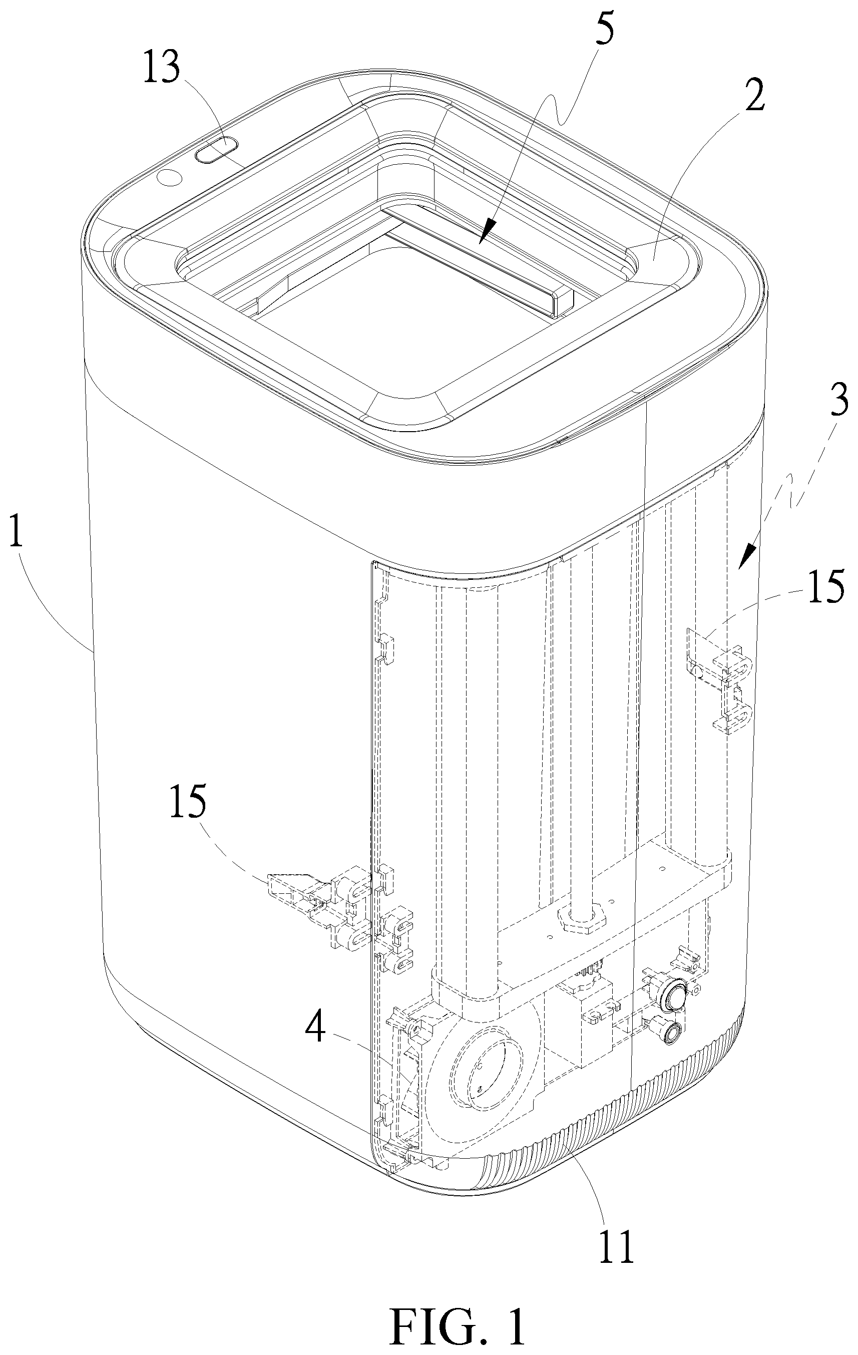 Patent US11787628 Figure 1 – Smart trash can