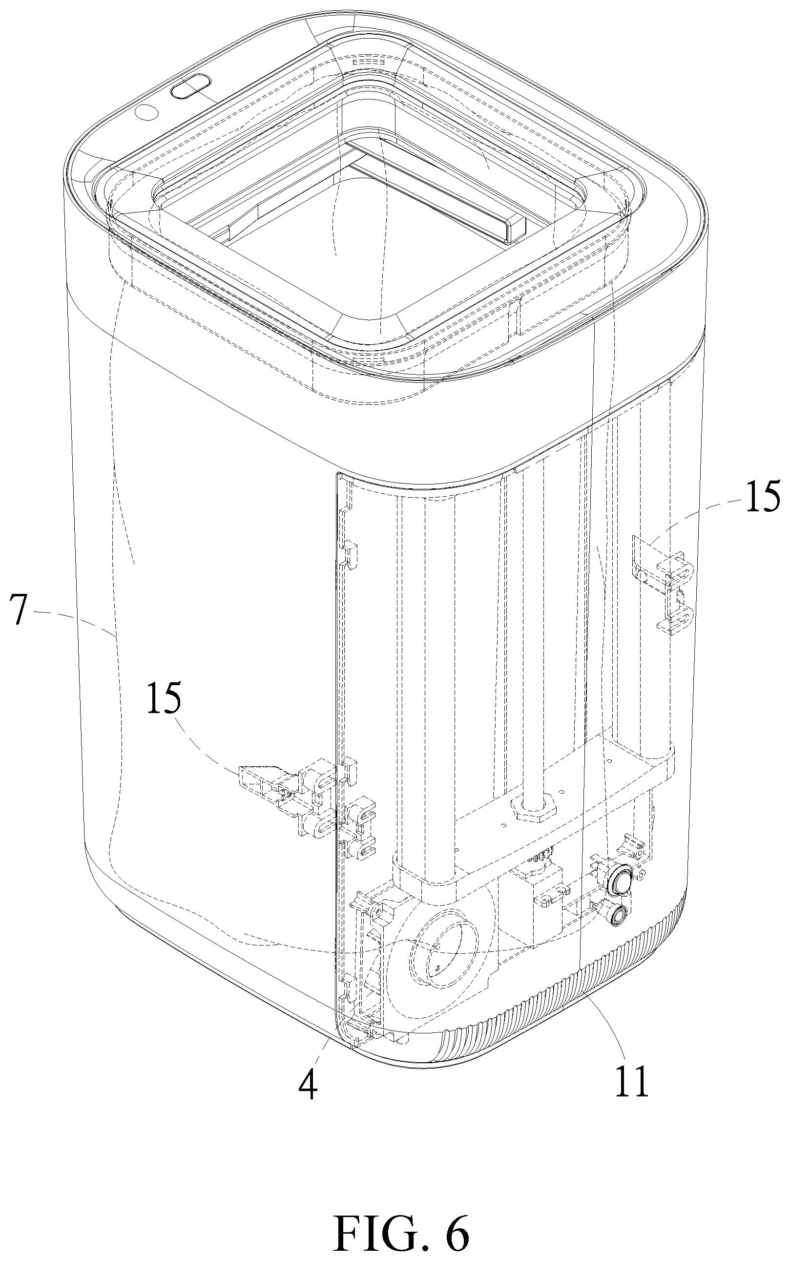 Patent US11787628 Figure 6 – Smart trash can