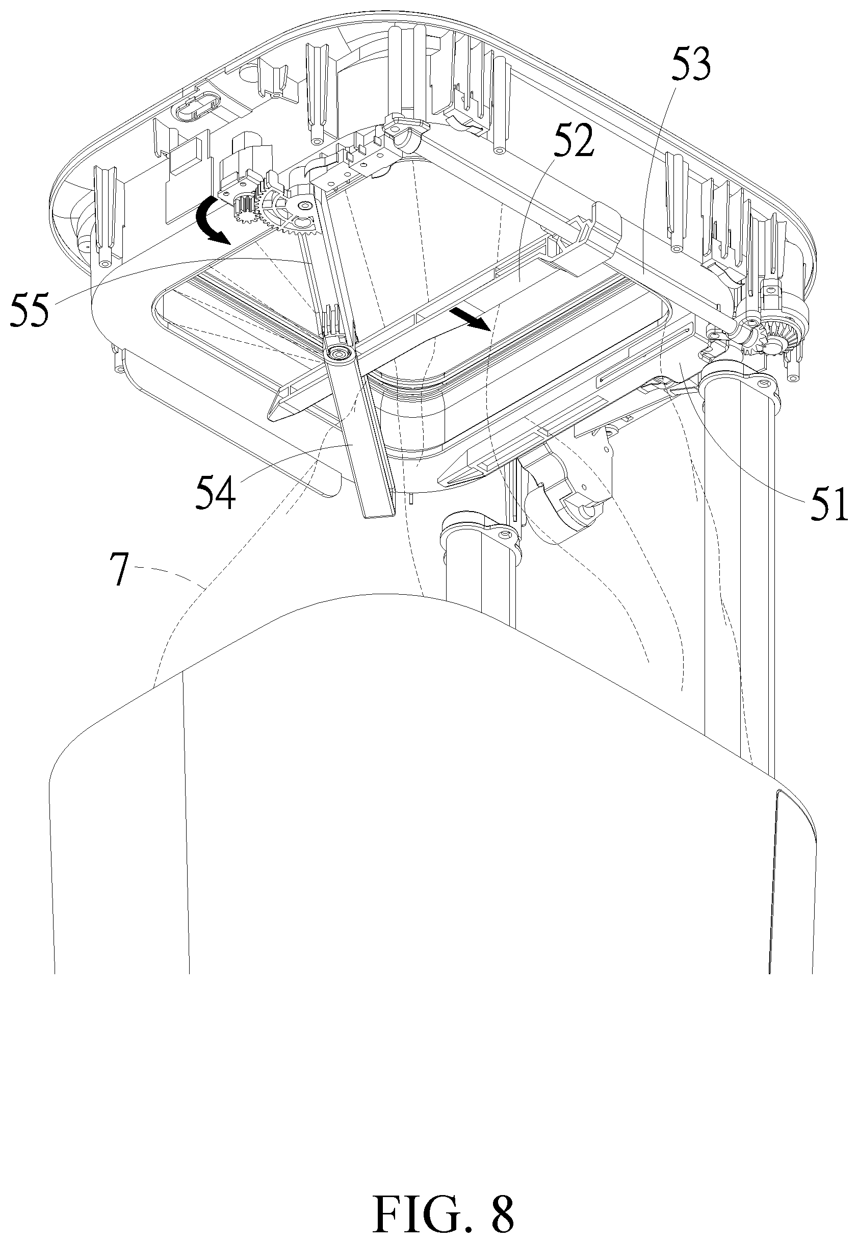 Patent US11787628 Figure 8 – Smart trash can