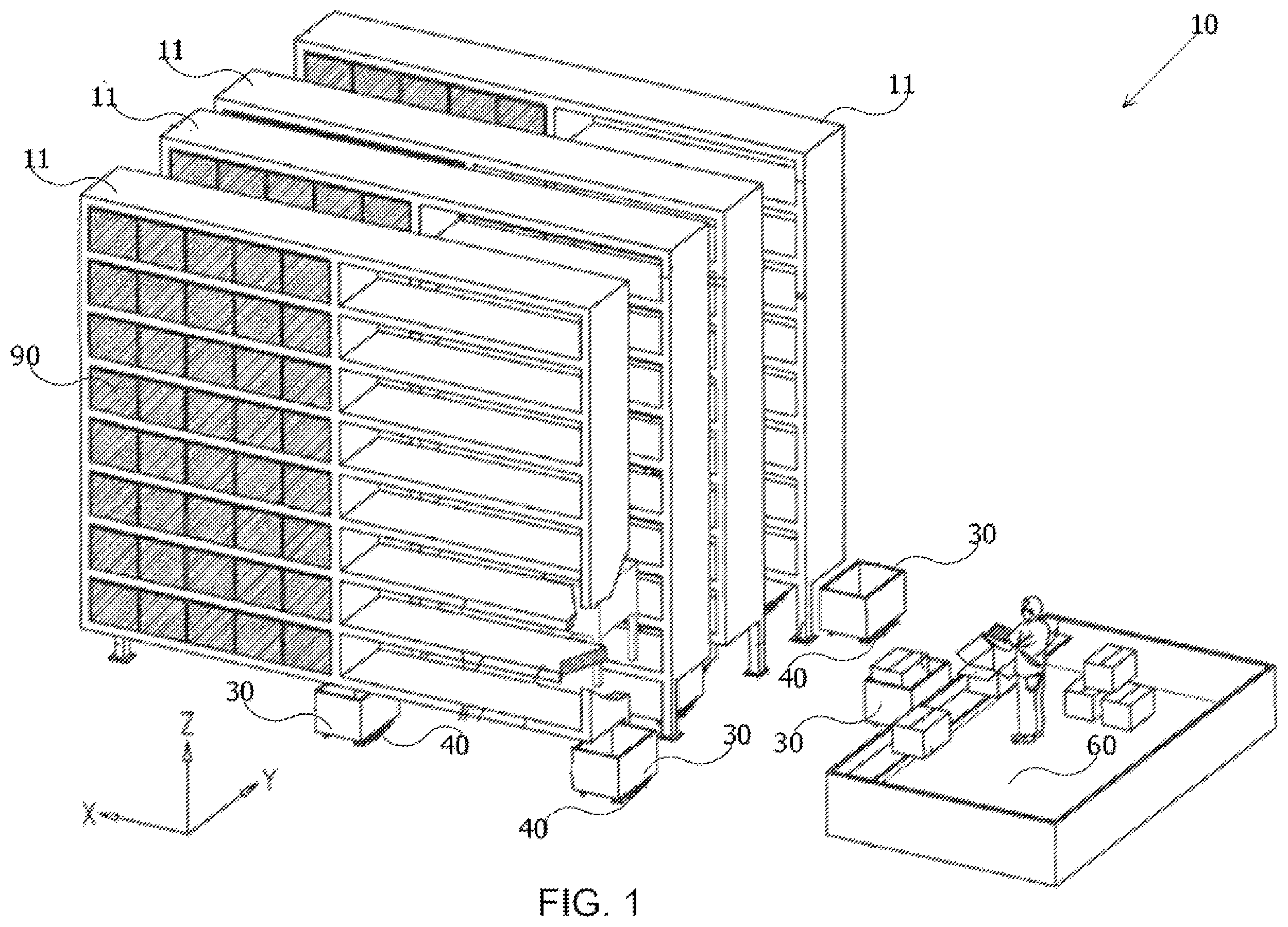 Patent US11787633 Figure 1 – Vending-tote and a method thereof